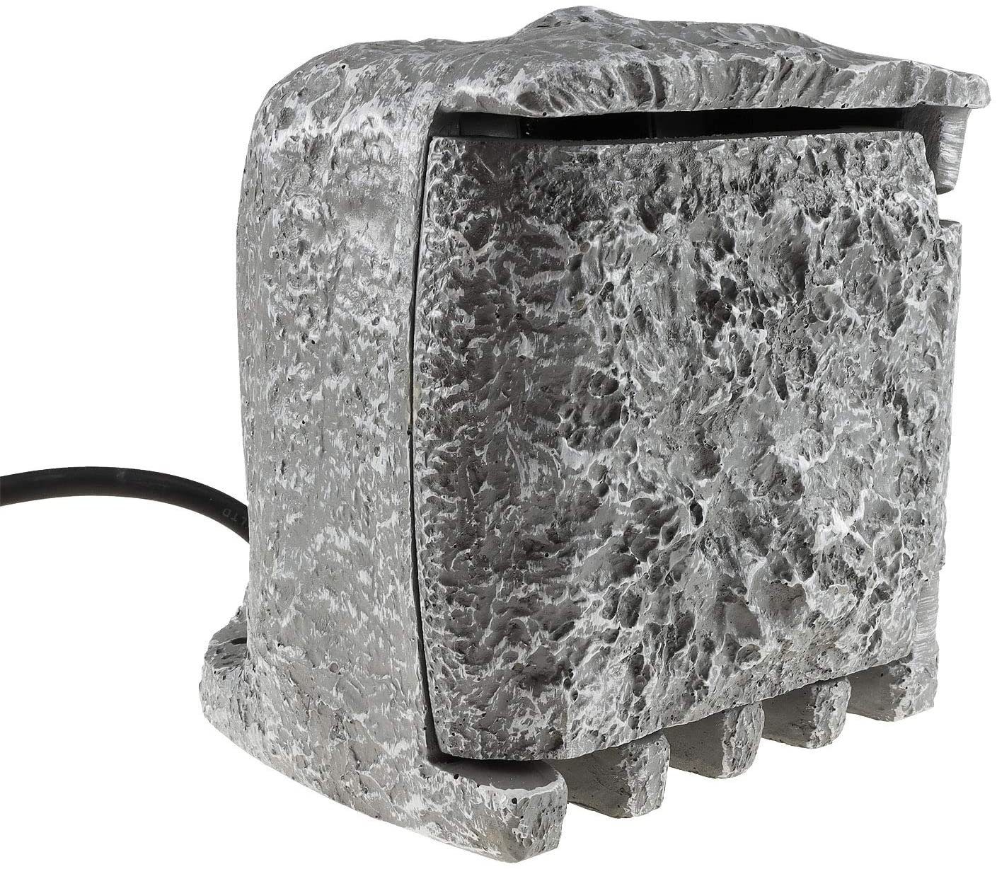 ChiliTec Gartensteckdose ChiliTec Gartensteckdose Außensteckdose 4-fach 5m Kabel I Stein-Optik