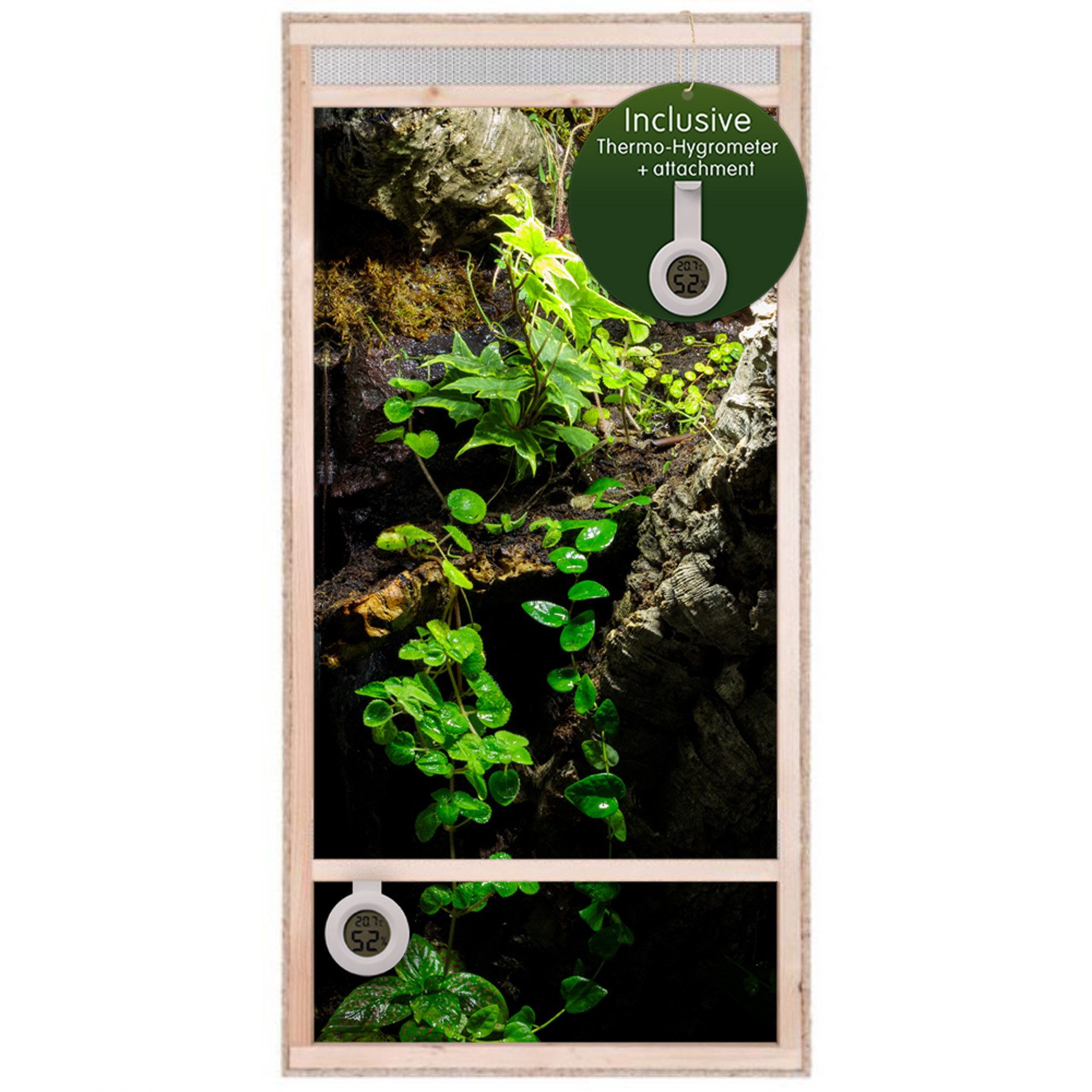 Terrarium Hochterrarium Frontbelüftung 60x120x60 cm