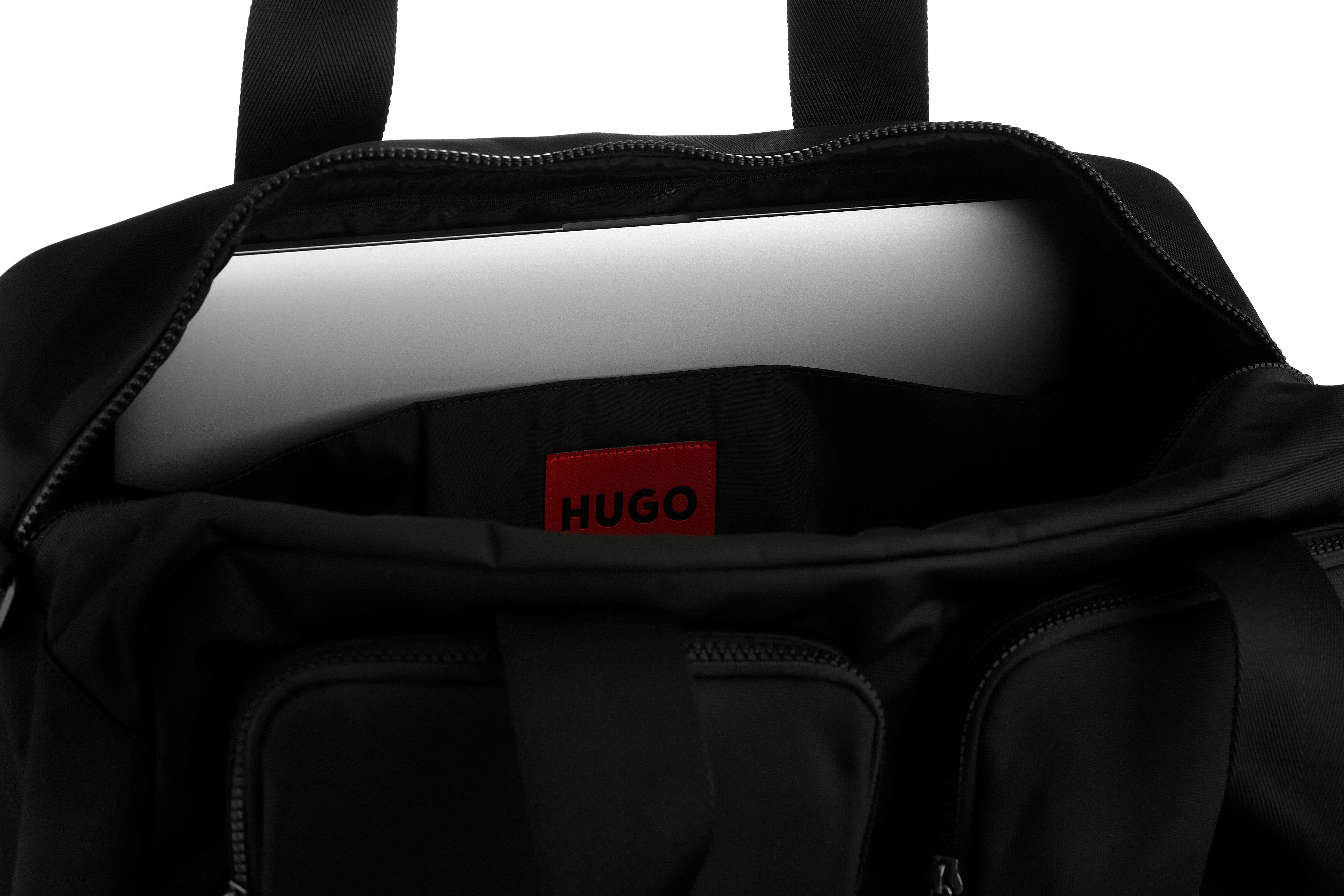HUGO Weekender Ethon 3.0, Herren Reisetasche, Sporttasche, Travelling Bag mit zwei Vordertaschen