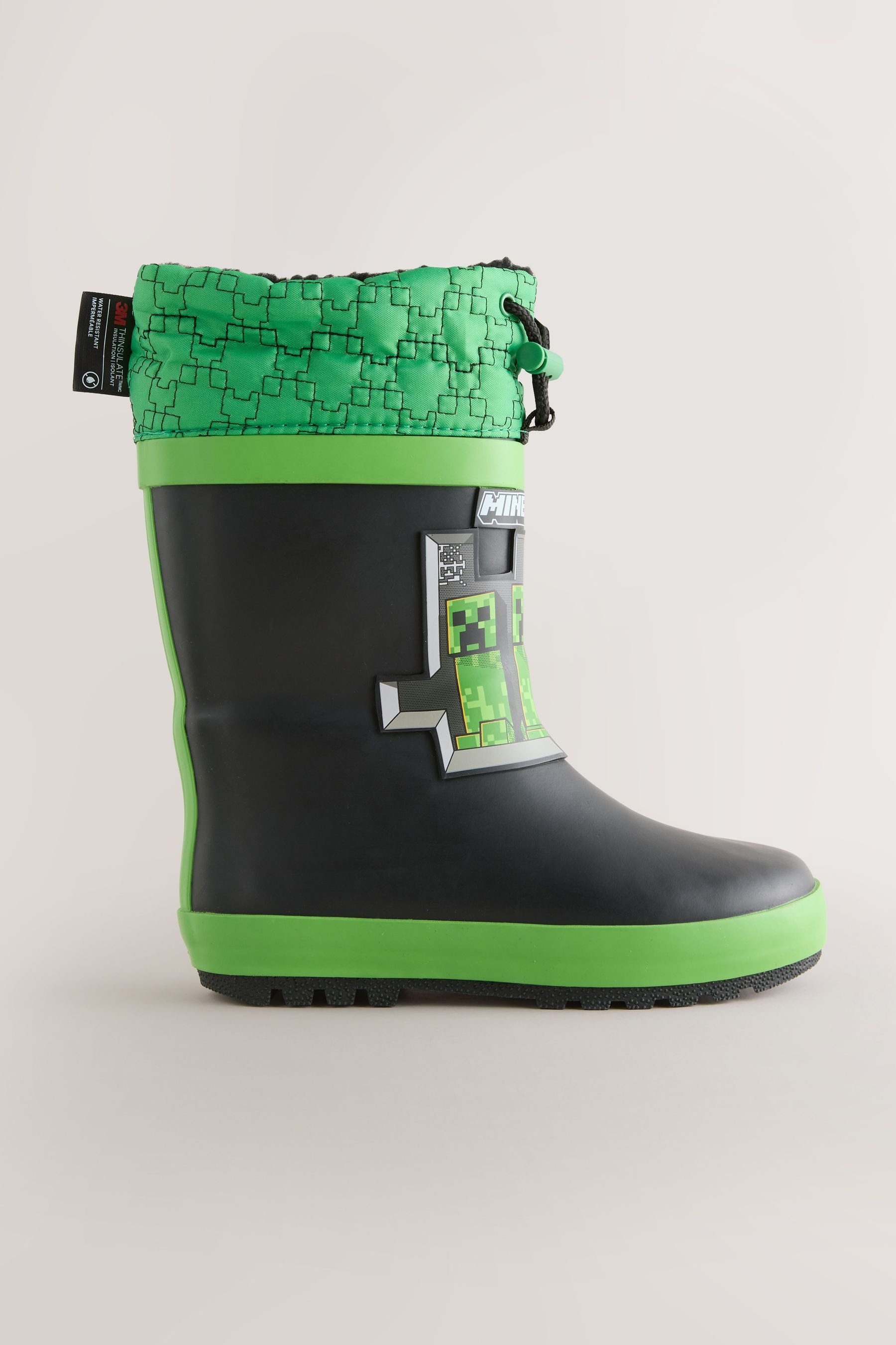 Next Warm gefütterte Gummistiefel, Minecraft Gummistiefel günstig online kaufen