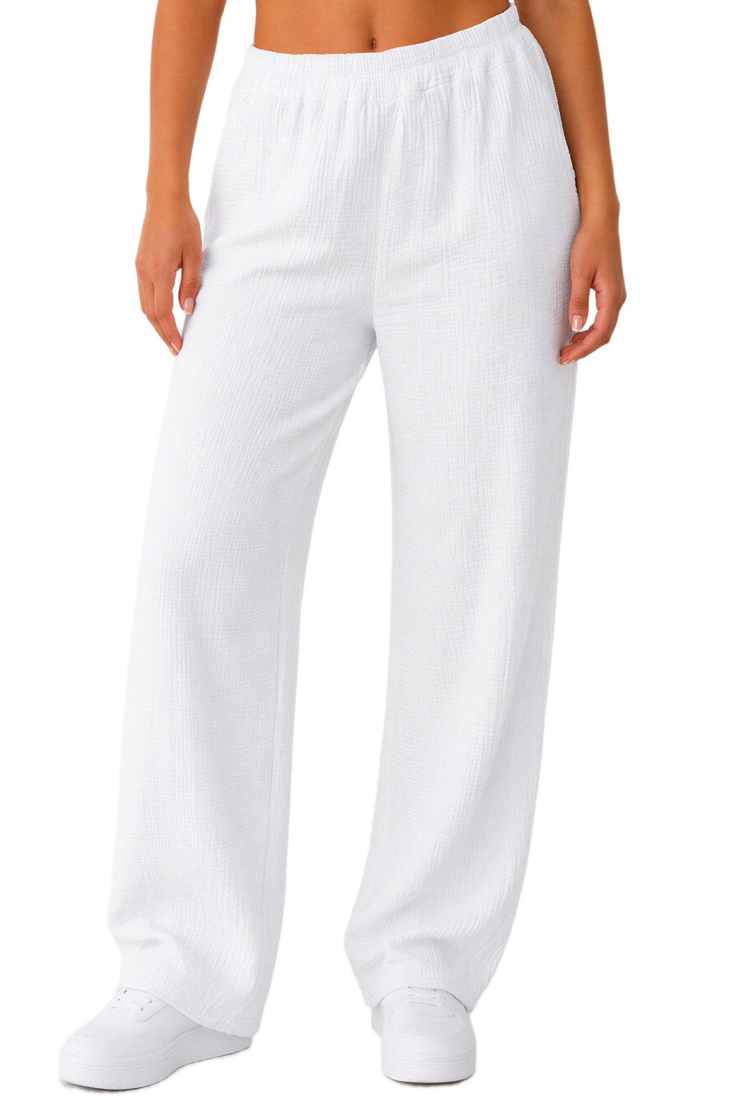 Reichstadt Relaxhose Damen Oversized Hose Musselin 25RSW082 Sommerliche Farben, atmungsaktives Material