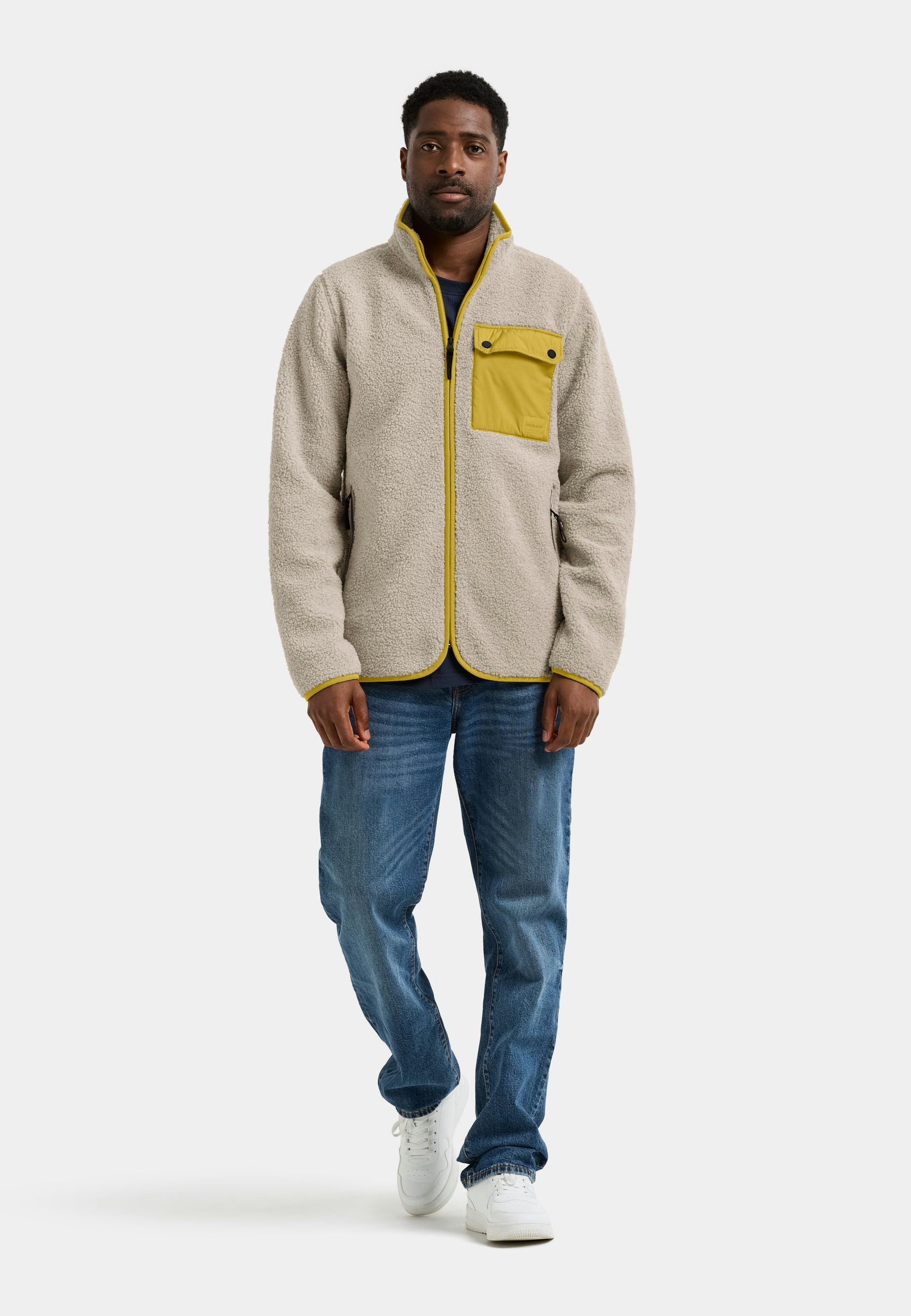 Didriksons Fleecejacke Herren Pile Teddy PETER mit Taschen