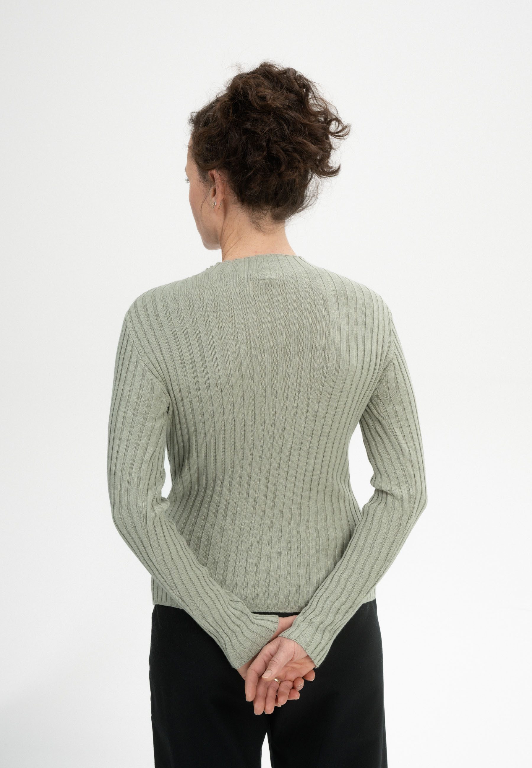 MELA Strickpullover Damen Strickpullover NAMARI Gerippte günstig online kaufen