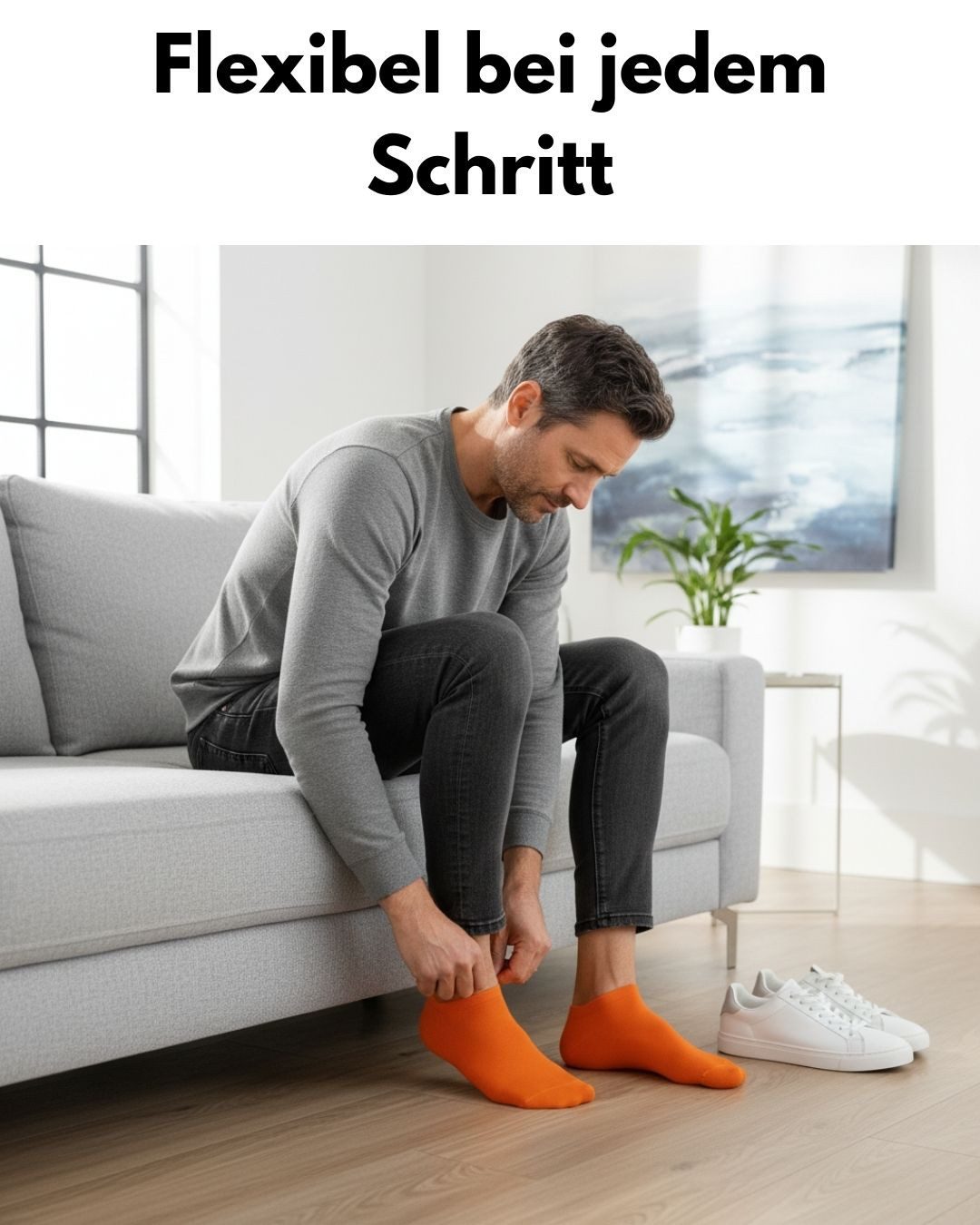 sockenkauf24 Sneakersocken Premium Sneaker Socken Herren & Damen mit Komfortbund ohne Gummidruck (Buntmix, 10-Paar, 43-46) atmungsaktive gekämmte Baumwolle, ohne Naht, Exclusive Line