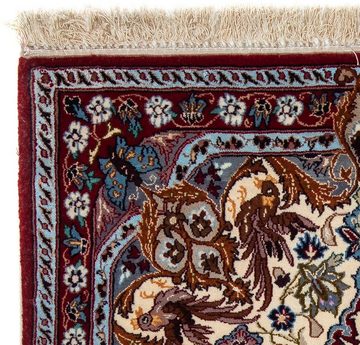 Orientteppich Perser - Isfahan - Premium - 100 x 73 cm - dunkelrot, morgenland, rechteckig, Höhe: 6 mm, Wohnzimmer, Handgeknüpft, Einzelstück mit Zertifikat