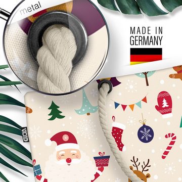 VOID Strandtasche (1-tlg), Schlitten Nikolaus Weihnachten Beach Bag Nikolaus Winter Weihnachtsmann Socken