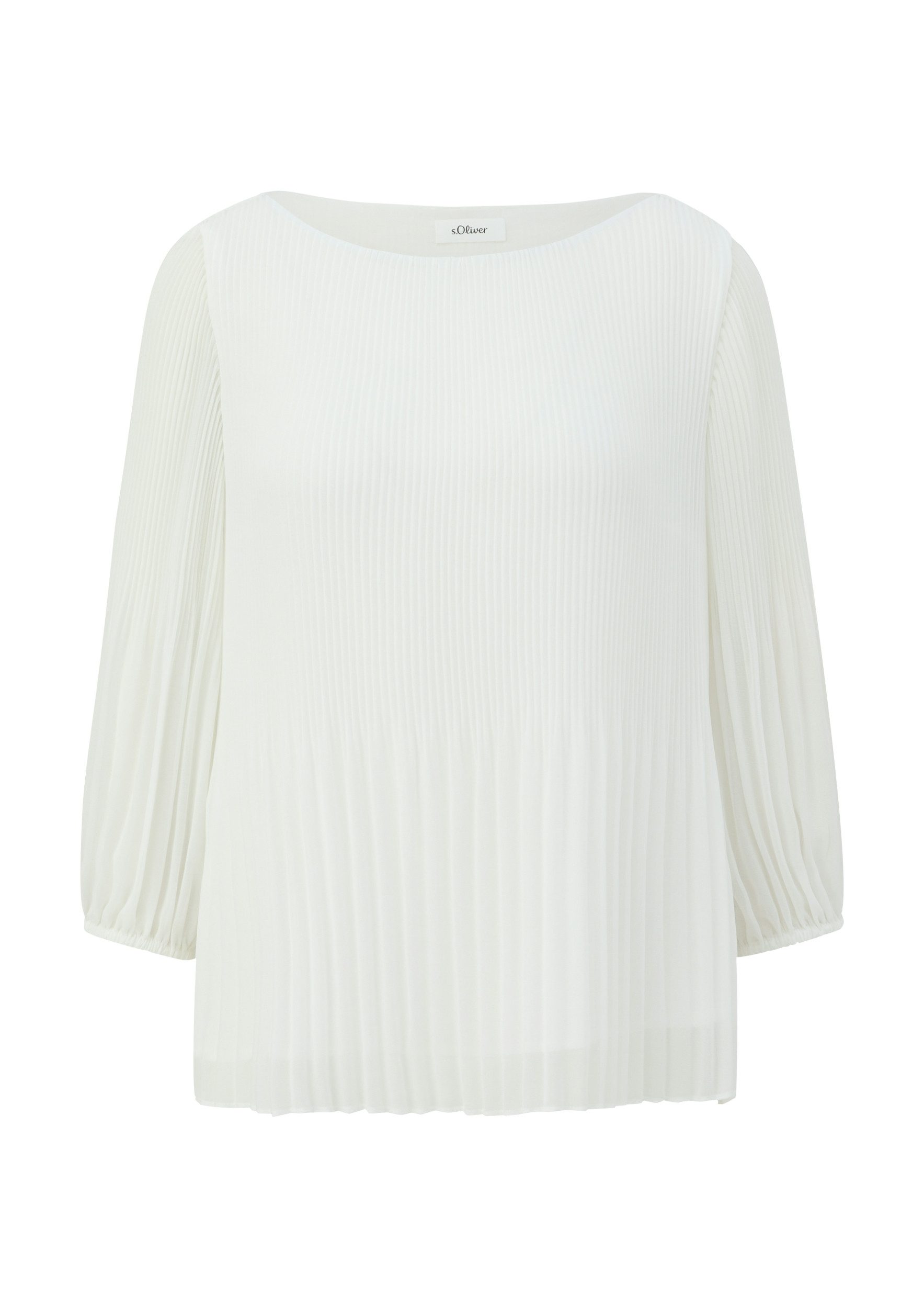 s.Oliver Plisseebluse – elegante, gefütterte Bluse für Büro, Freizeit oder günstig online kaufen