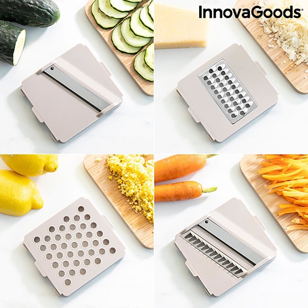 REZEPTEN UND REIBE INNOVAGOODS InnovaGoods Gemüseschneider 7-IN-1-GEMÜSESCHNEIDER, MIT MANDOLINE