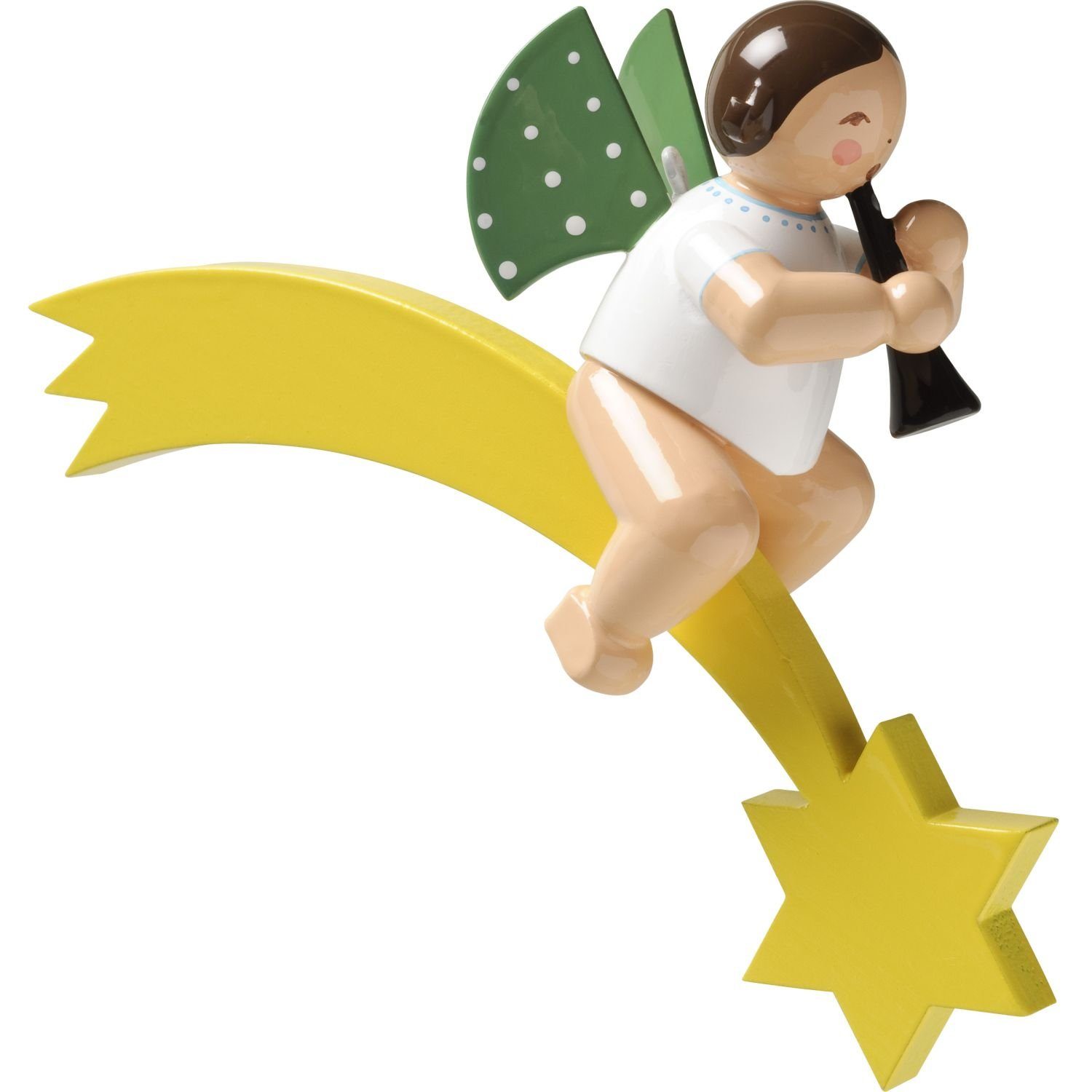 Wendt & Kühn Weihnachtsfigur Engel mit Klarinette auf Komet 650/70/41
