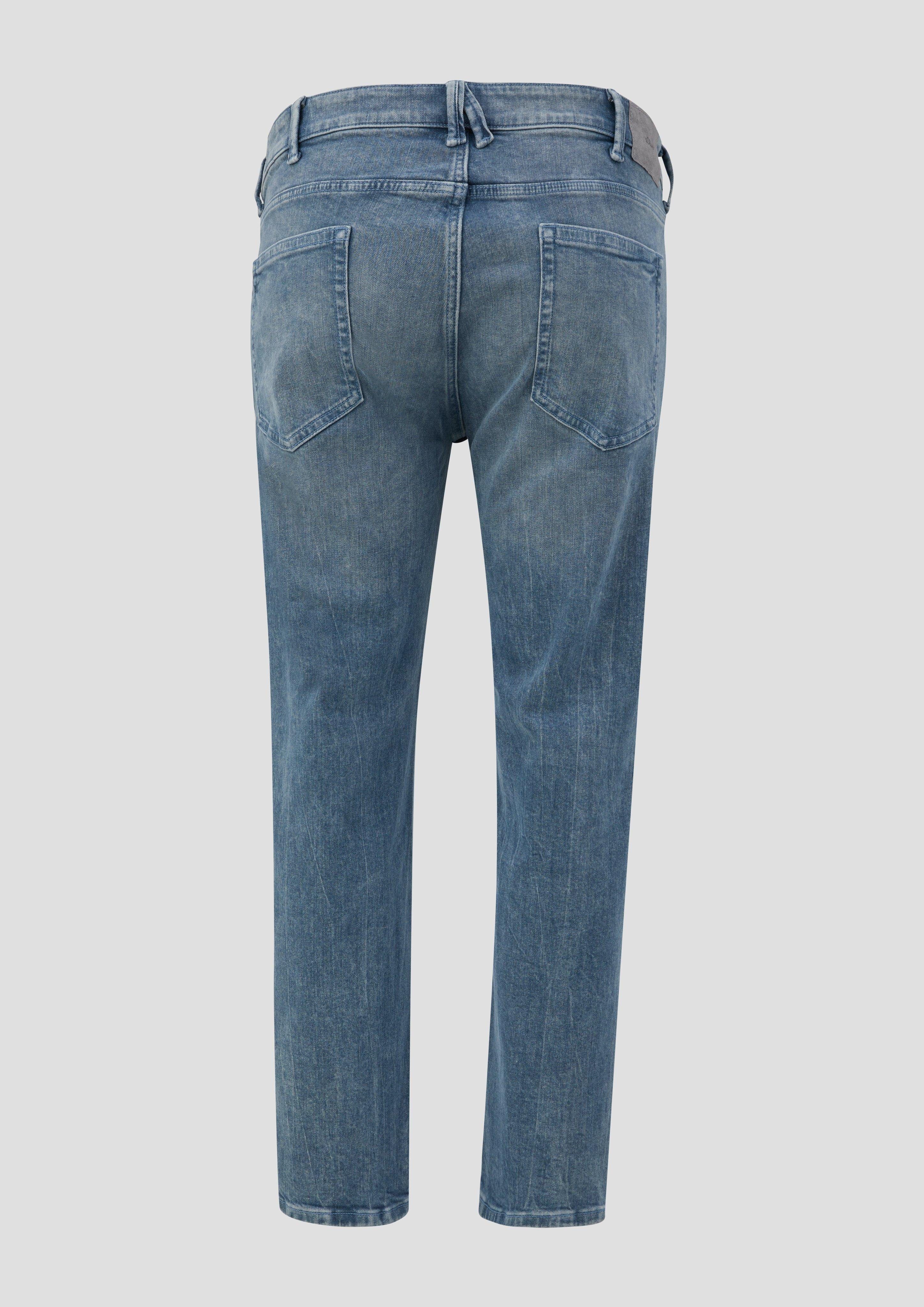 Stoffhose Fit Straight Leg Rise Mid Cosby / Relaxed s.Oliver / / Jeans Label-Patch
