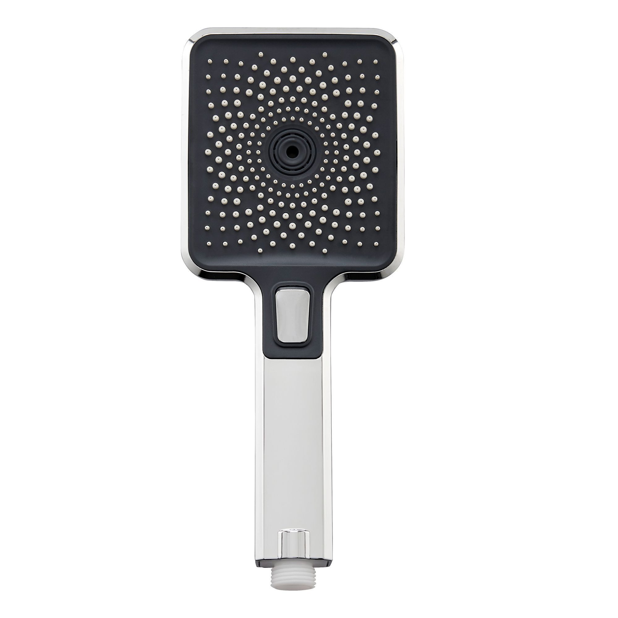 SCHÖNER WOHNEN-Kollektion Handbrause VERINA, wassersparender Duschkopf eckig, Chrom, Duschbrause mit 3 Strahlarten