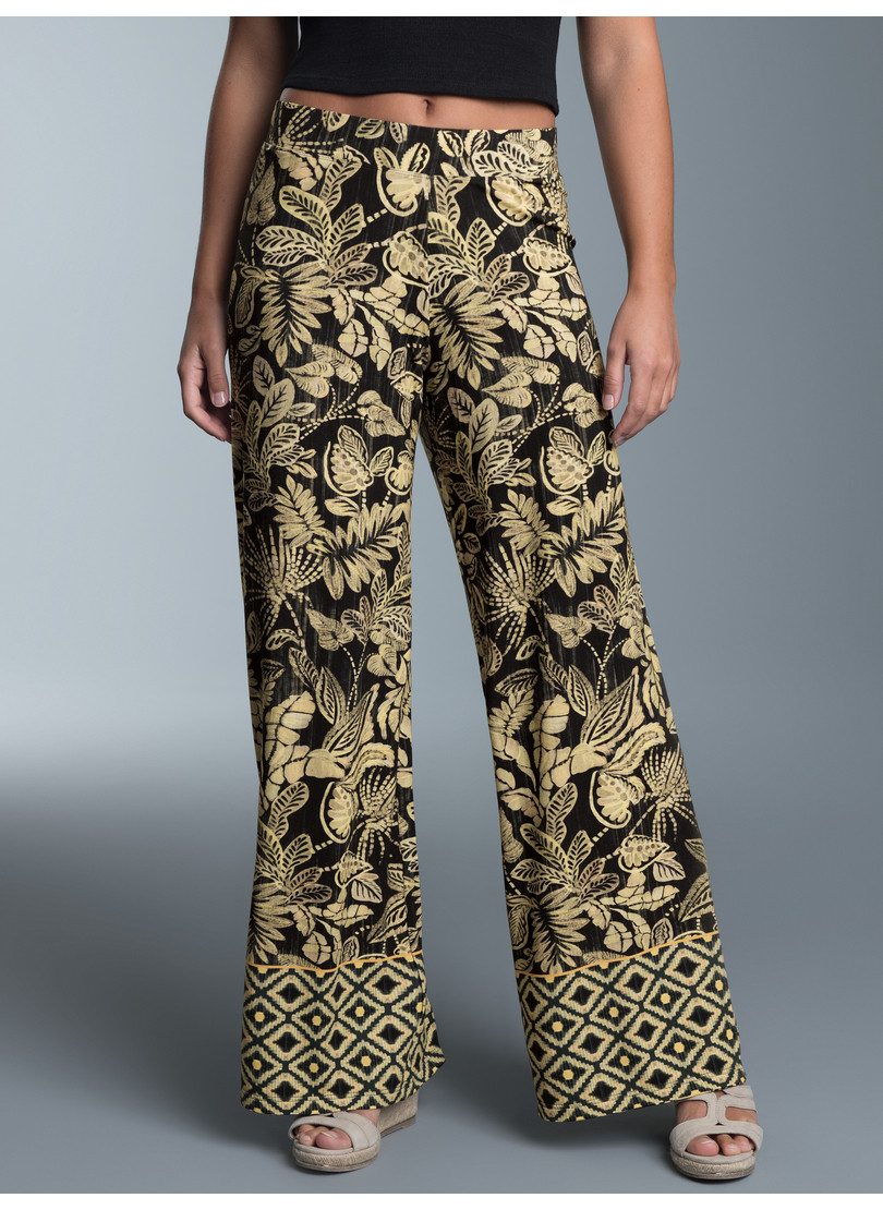 Trigema Jerseyhose TRIGEMA Hüfthose mit floralem günstig online kaufen