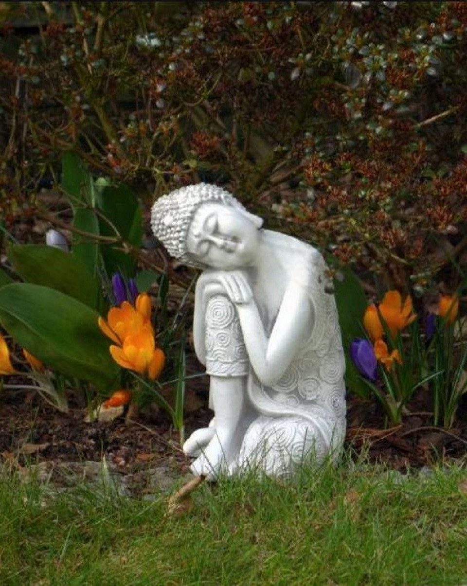 Xlmoebel Buddhafigur Imposante Buddha Skulptur in Steinoptik für Garten und Wohnraum (Skulptur), Hergestellt in Europa