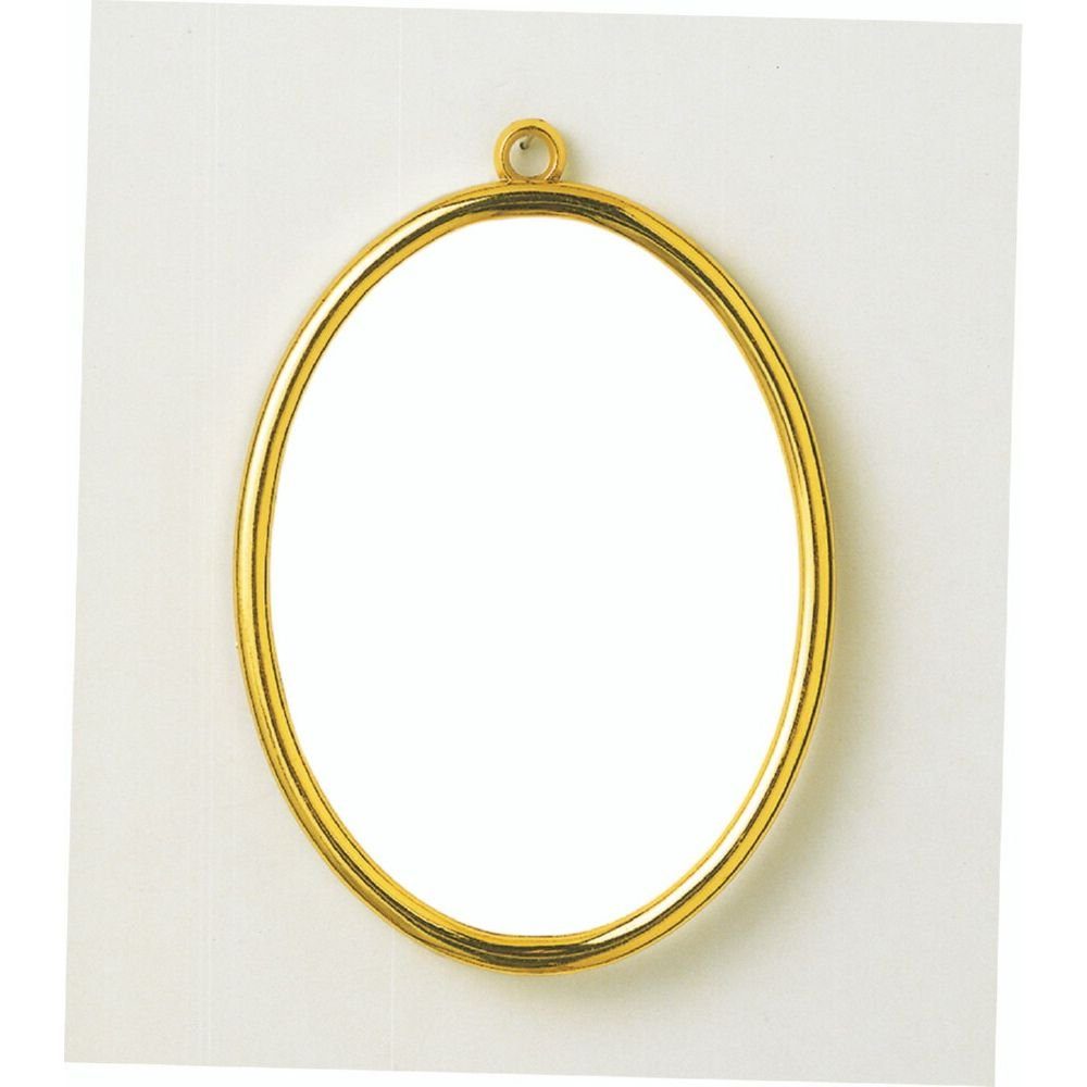 FIX-IT Kreativset Kunststoffrahmen 1283/202 Oval (6x8cm), (embroidery kit by Marussia)