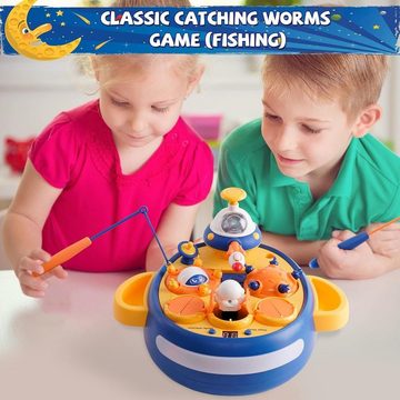 LENBEST Lernspielzeug Hammer Spielzeug, Maulwurf fangen, Mini Arcade Angelspiel (Montessori Bildungsspielzeug zur Entwicklung), für Jungen Mädchen ab 3 Jahren