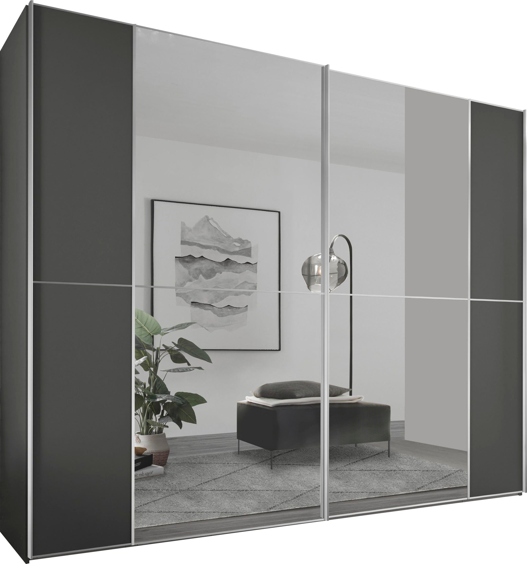 STAUD Schwebetürenschrank Sonett 220, Made in Germany mit vier verschiedenen Ausstattungsvarianten