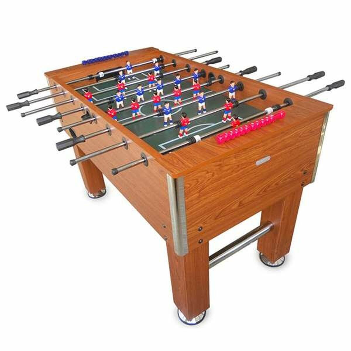 Tischfußball Holz Bigbuy MDF 140 74 cm x Innen Tischfußballspiel x Braun 88