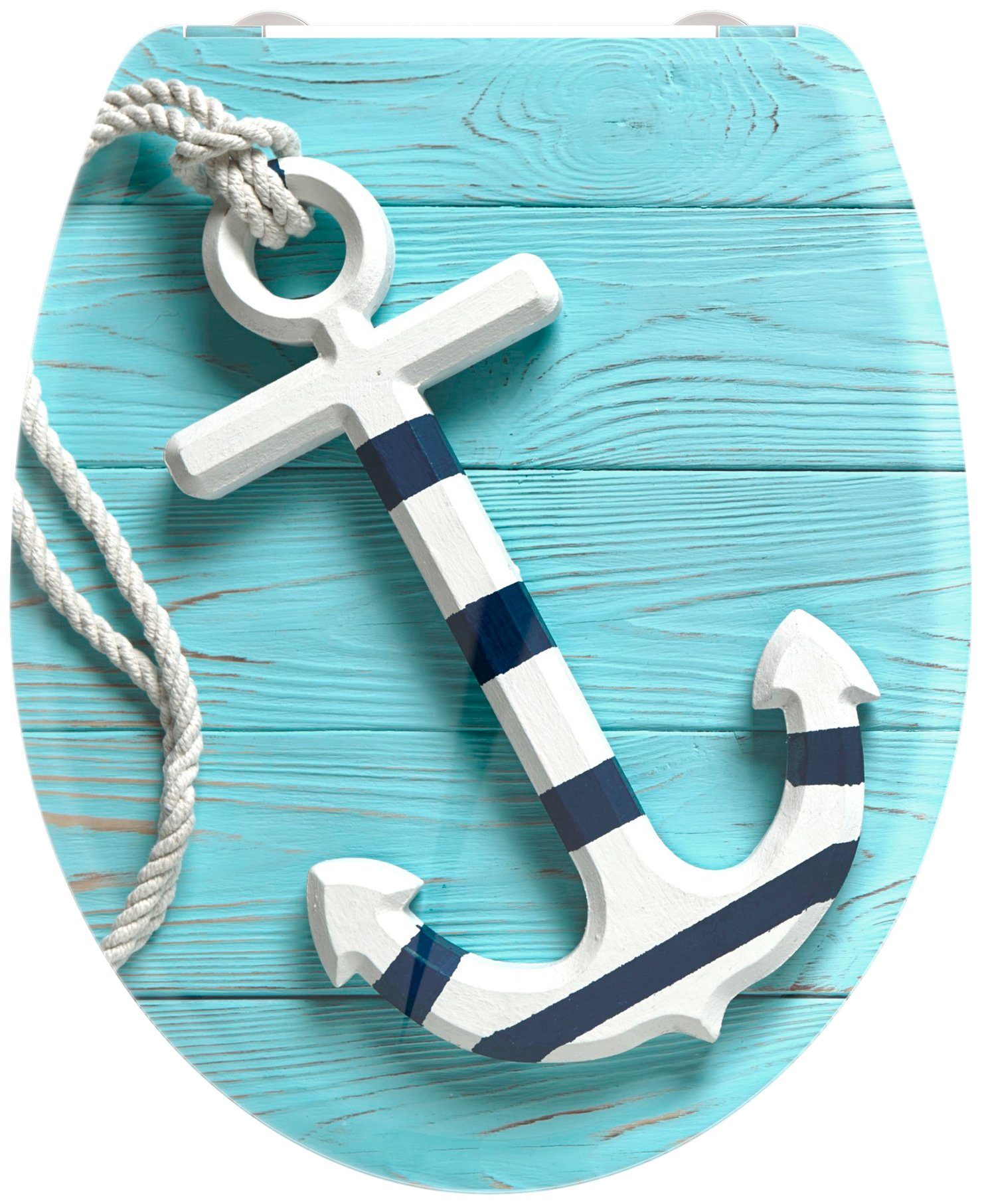 welltime WC-Sitz Anchor, abnehmbar, Absenkautomatik, bruchsicher, günstig online kaufen