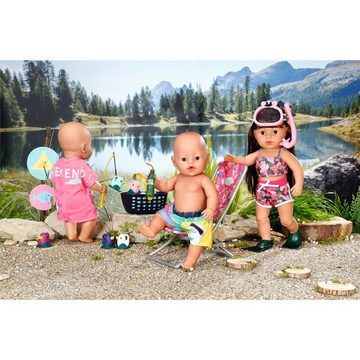 Zapf Creation® Puppenkleidung BABY born Weekend Deluxe Tauchspaß, Bikini, Tauscherbrille, Schnorchel und Flossen, für 43 cm Puppen