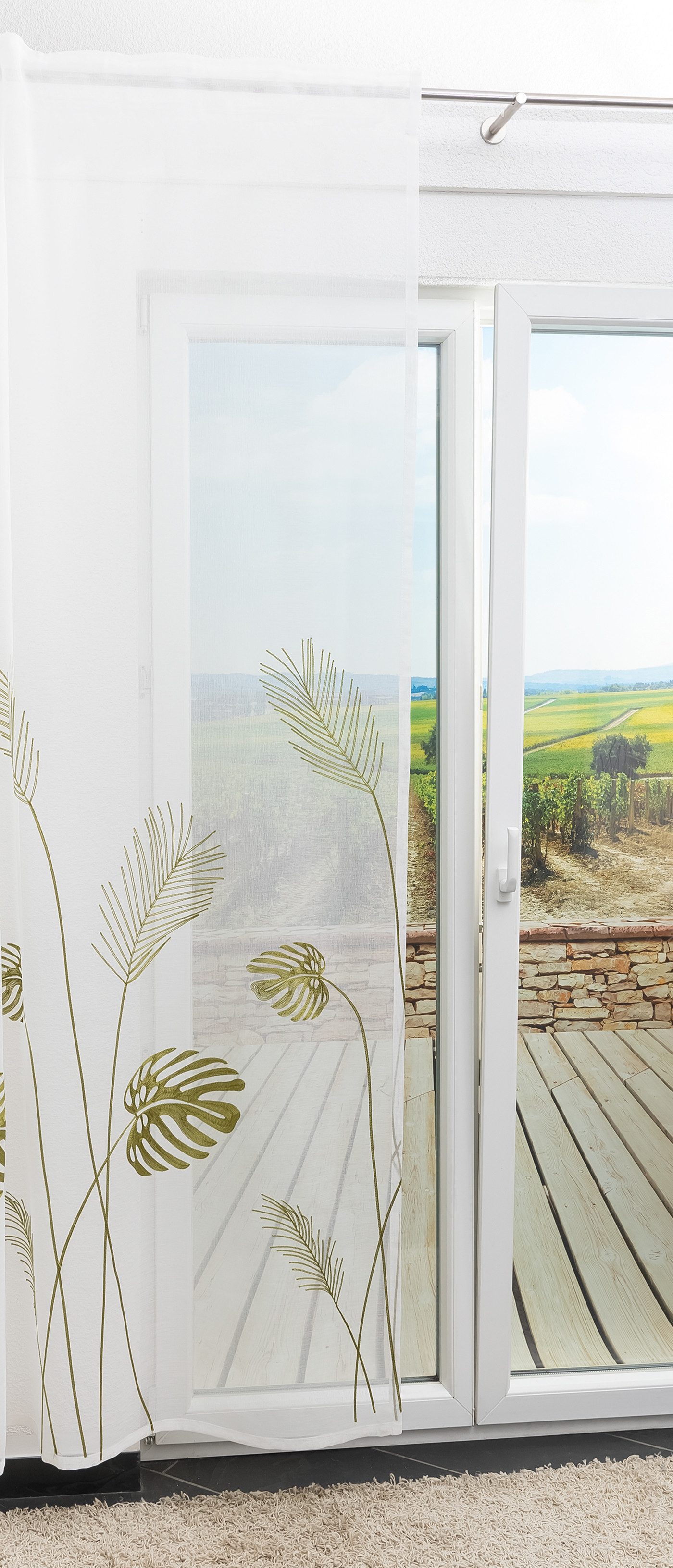 LYSEL® Vorhang Pflanzenreich (1 St), transparent, HxB 245x140cm günstig online kaufen