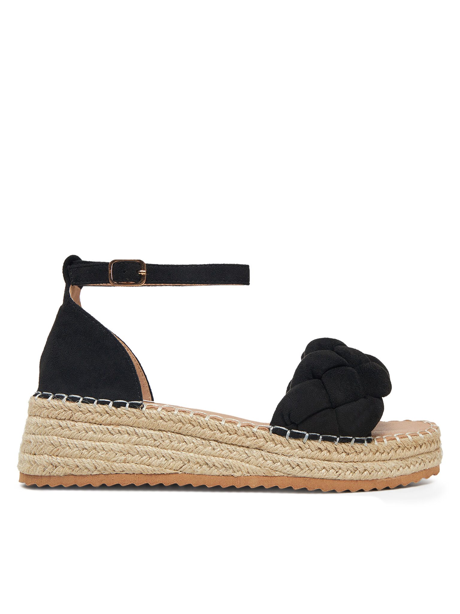 DeeZee Deezee Damen-Espadrilles Schwarz LE601-59 Espadrille