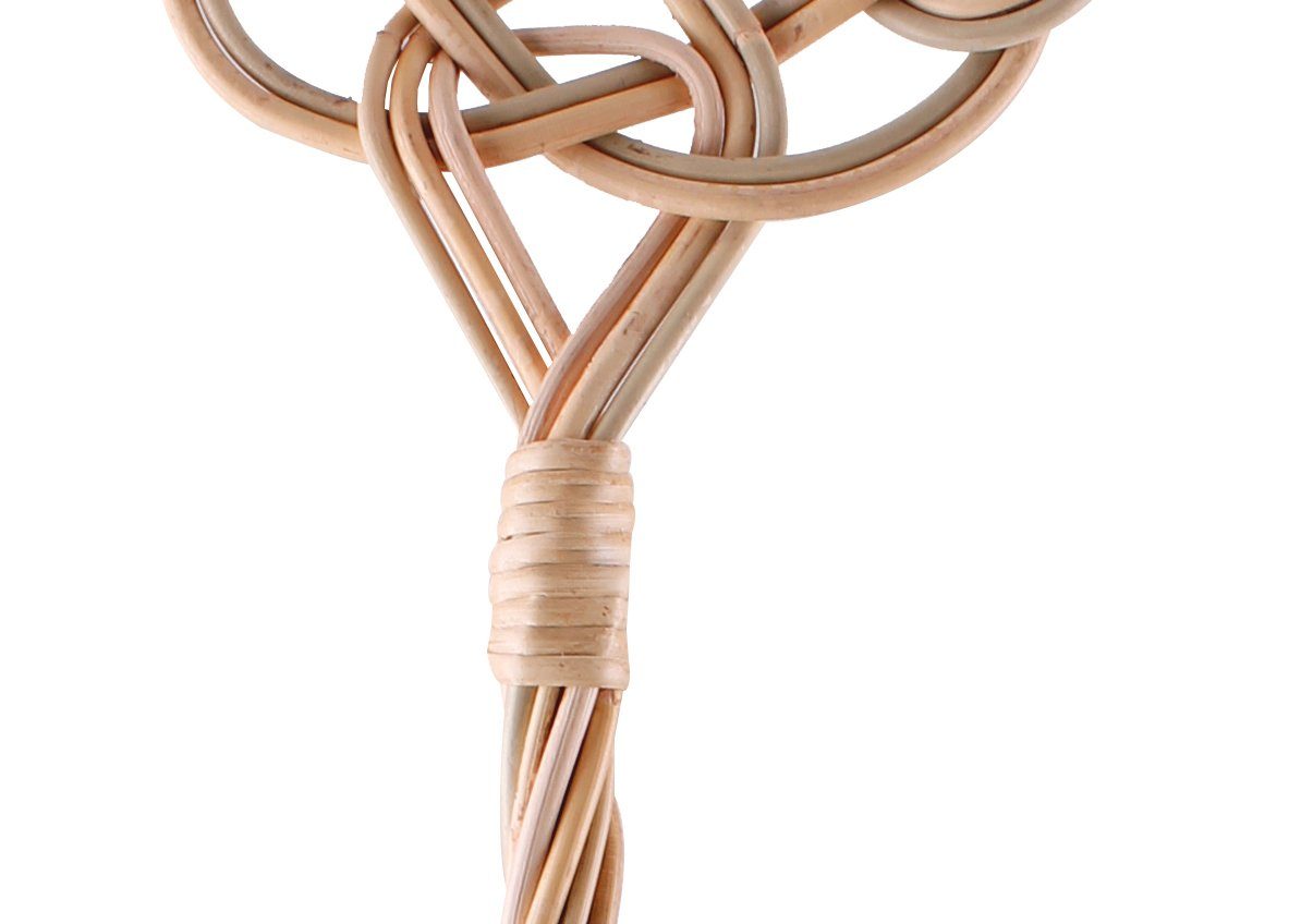 BigDean Teppichkehrer Teppichklopfer Rattan Handklopfer Teppich Klopfer Handmade, ., (Packung, 1-tlg., Teppichklopfer), 2 Fädig, Handgeflochte, Rattan – Bild 3 von 3