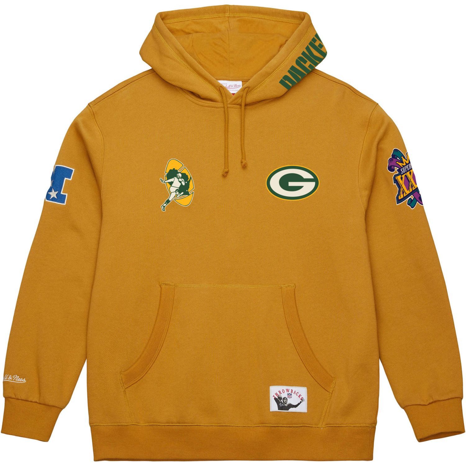 Mitchell & Ness Kapuzenpullover DUSTED Green Bay Packers