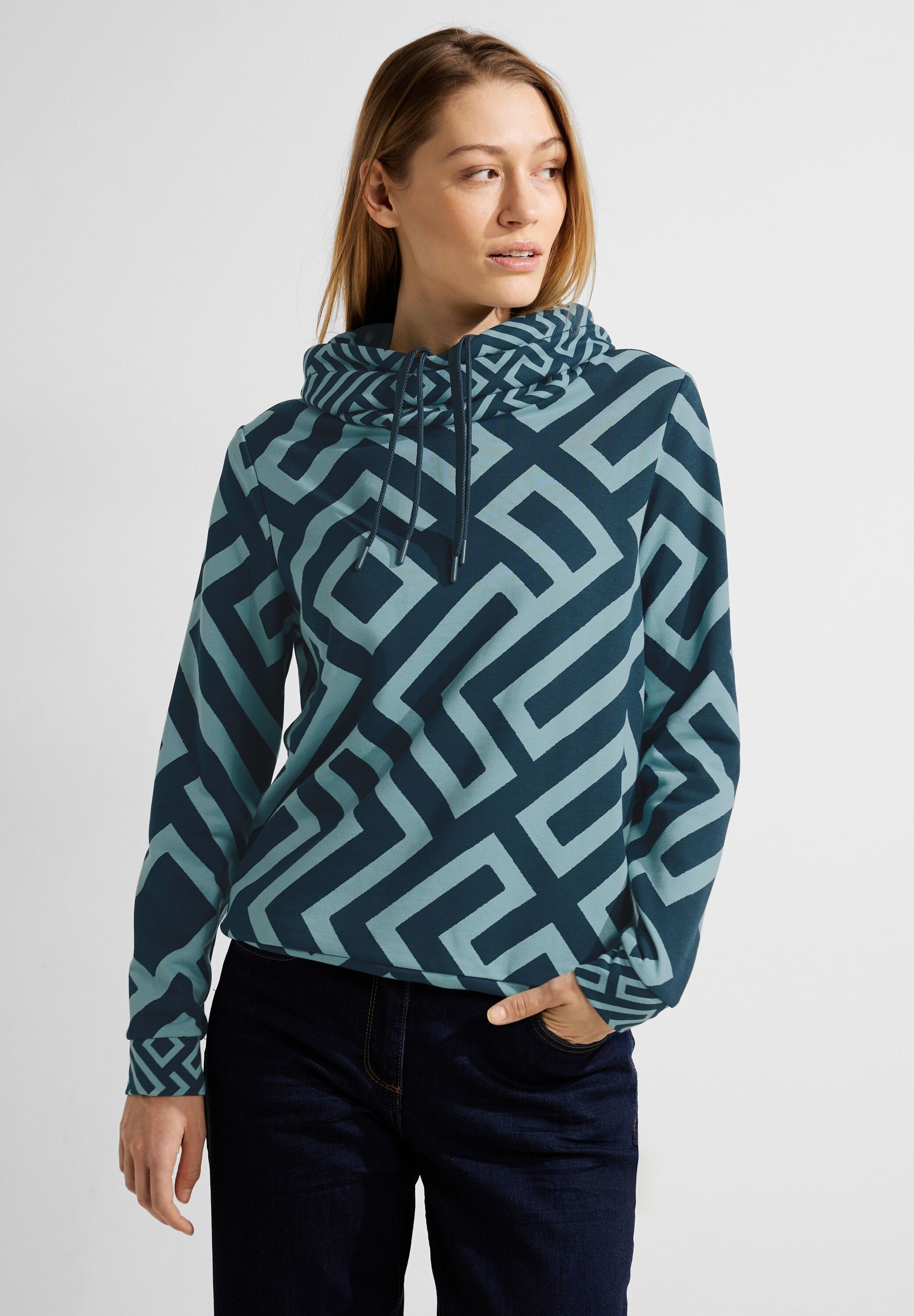 CECIL Langarmshirt mit Grafik-Print