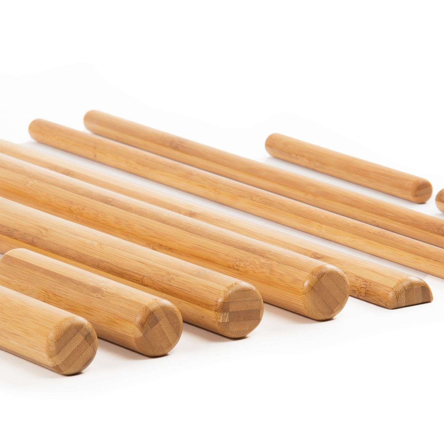 bodynova Massagegerät Bambus Massage Set 11-teilig, 11-tlg.