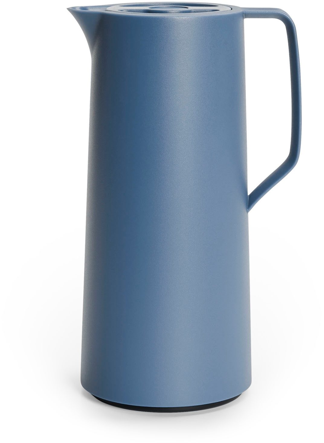 Emsa Isolierkanne Motiva in modernem Design, 100% auslaufsicher, Made in Germany, 1 l, (doppelwandiger Glasisolierkolben, bis zu 12h warm/24h kalt), Quick-Press-Deckel, Einhandbedienung, ergonomischer Schraubdeckel