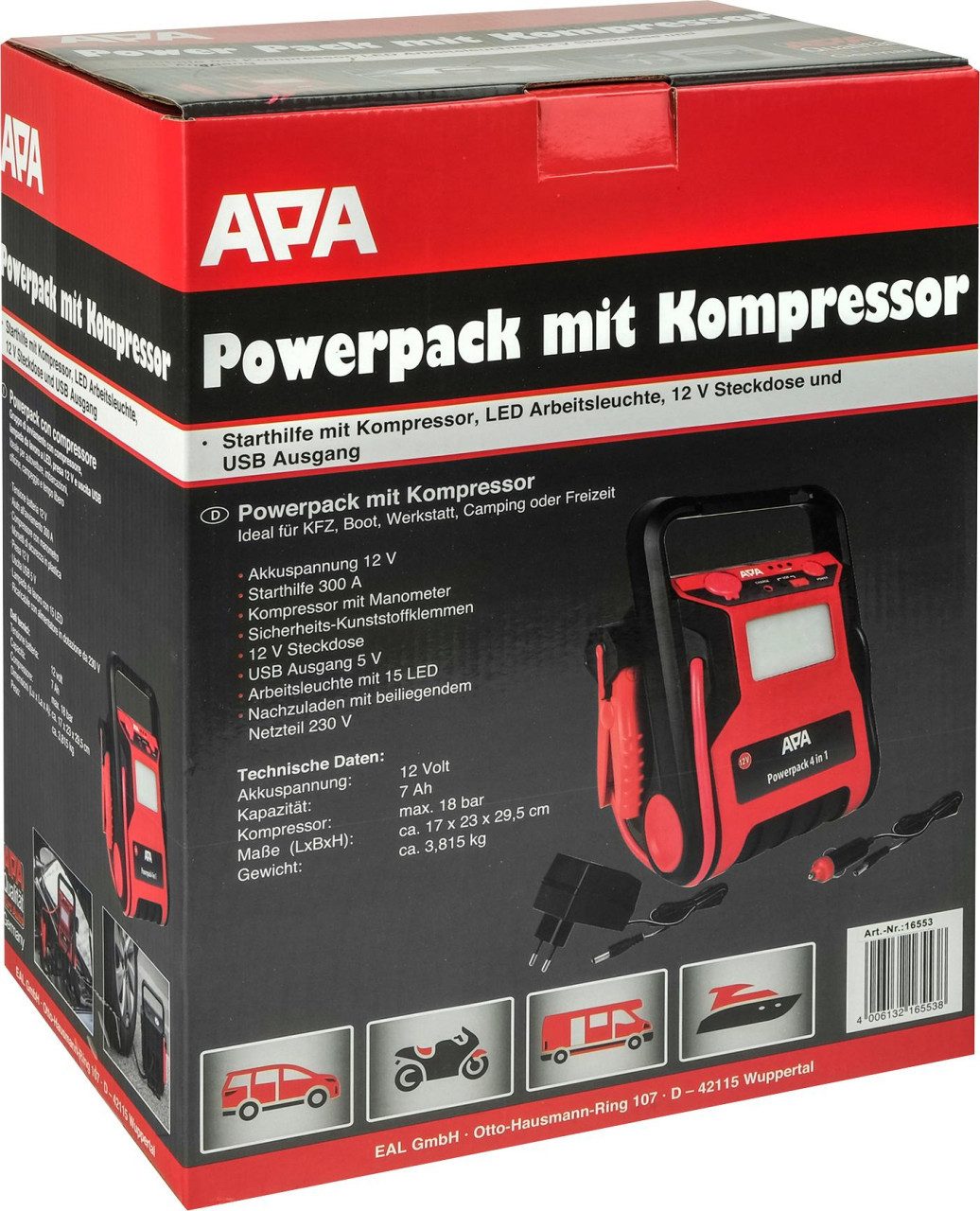 APA APA Powerpack 7000 mAh with compressor power station