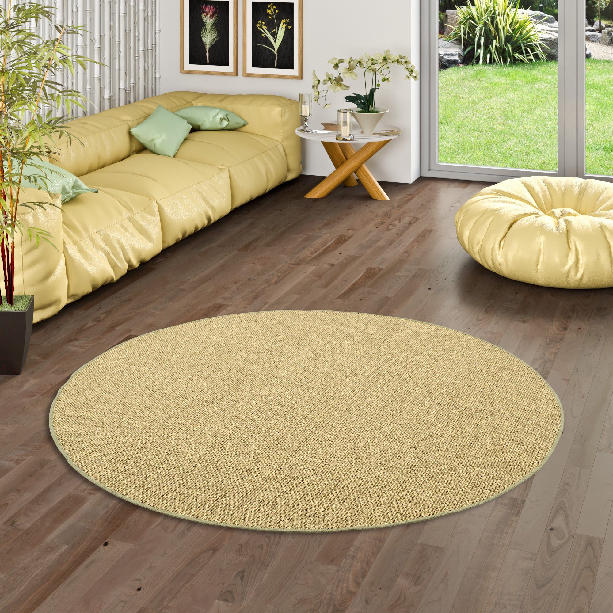 Snapstyle Sisalteppich Sisal Natur Teppich Rund, günstig online kaufen