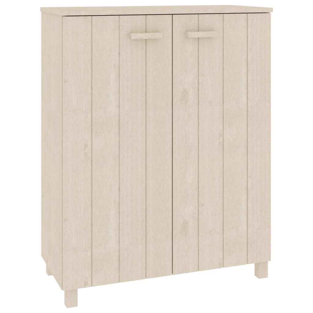 vidaXL Schuhregal Schuhschrank HAMAR Honigbraun 85x40x108 cm Massivholz Kiefer, 1-tlg.