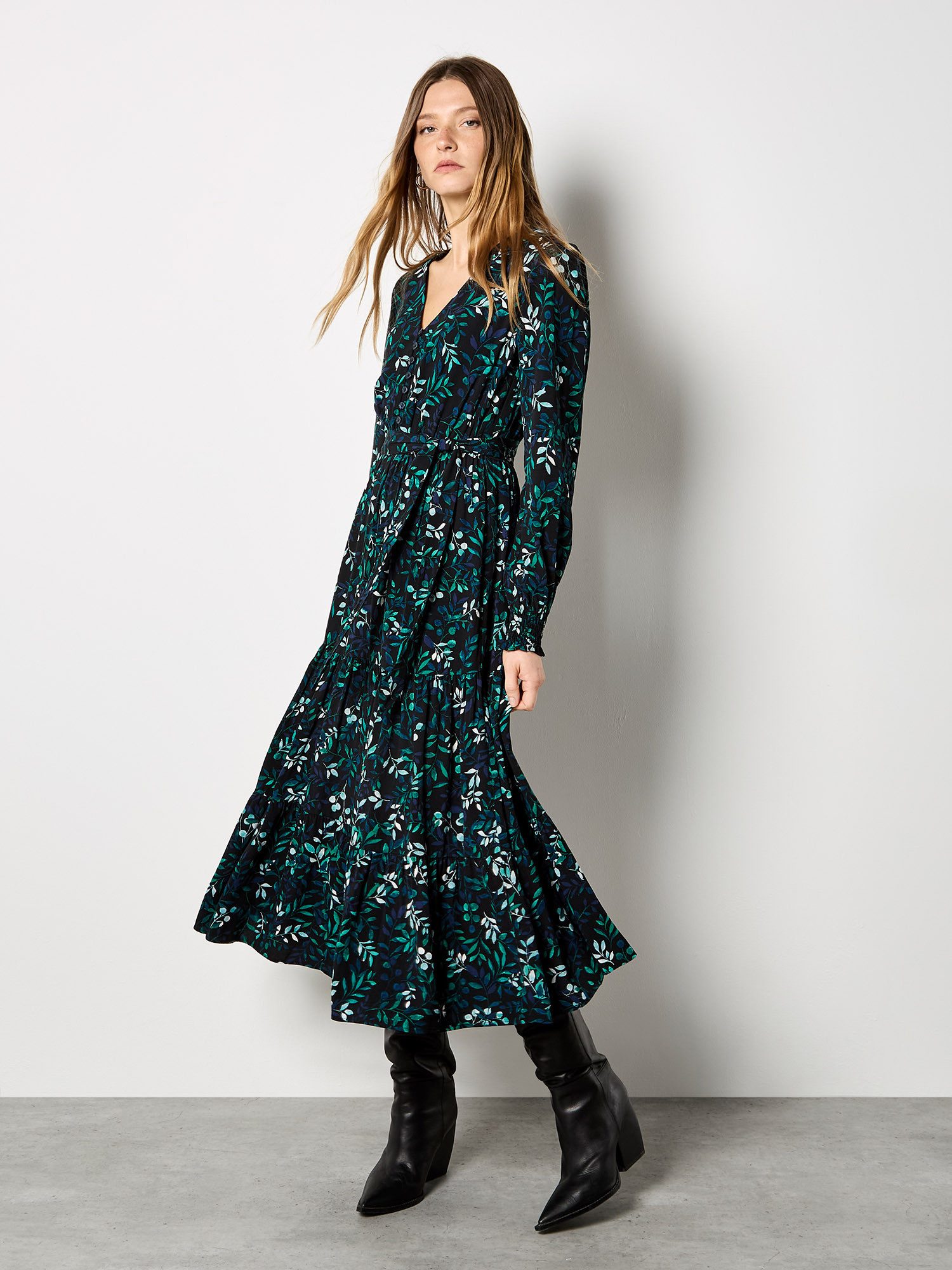 Druckkleid Midikleid