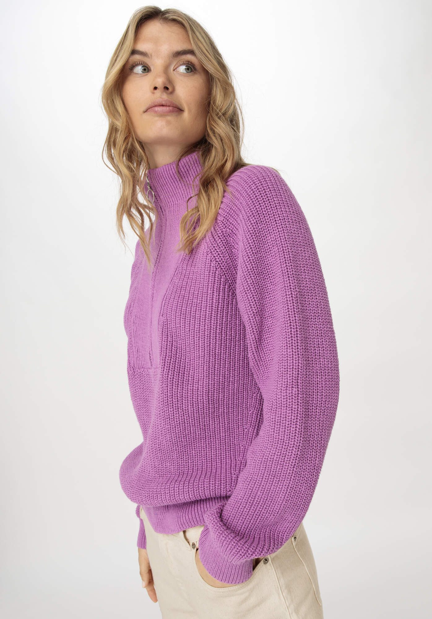 Hessnatur Strickpullover Slub Relaxed aus reiner günstig online kaufen