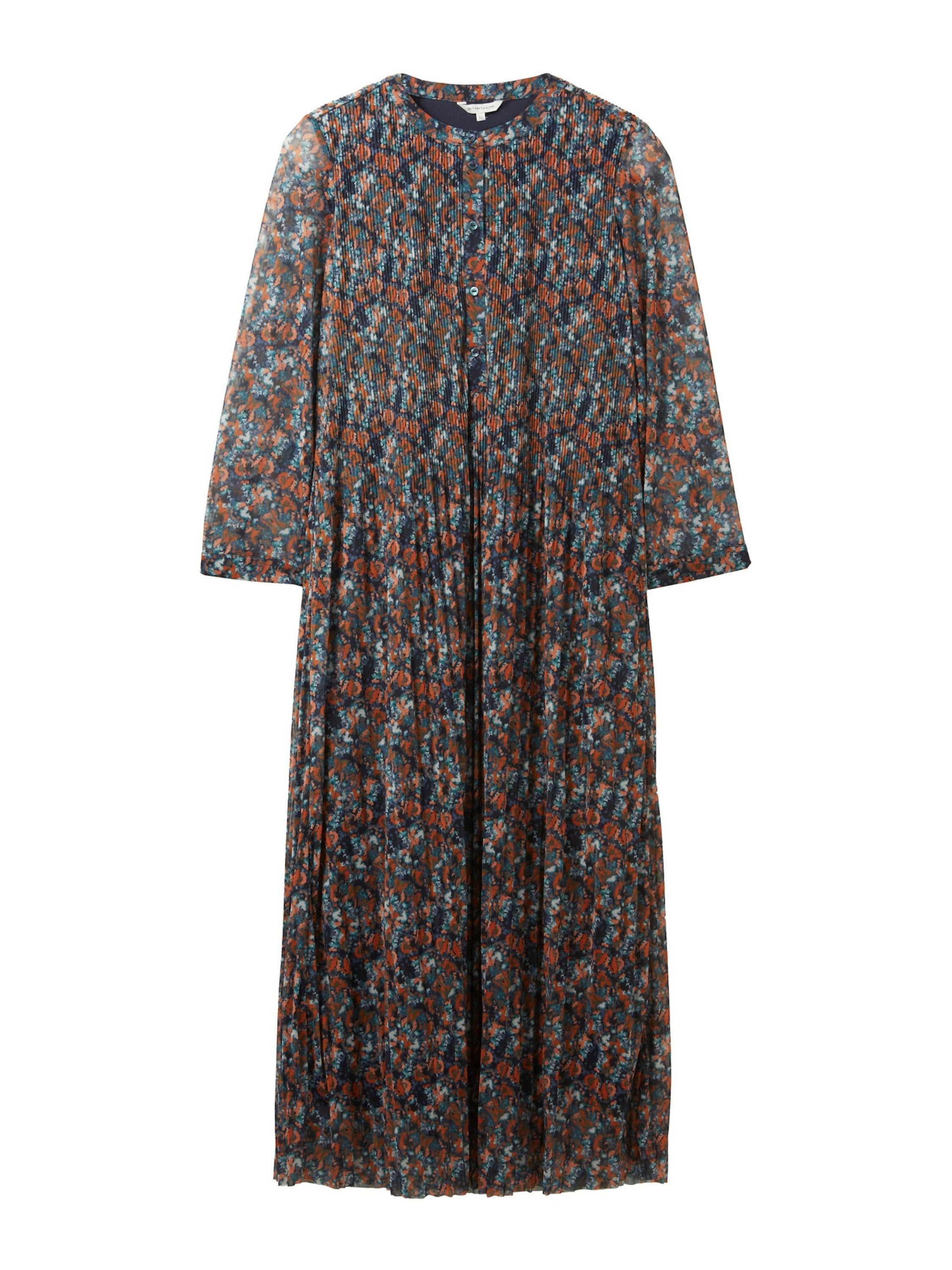 TOM TAILOR Midikleid (1-tlg) Plissee