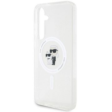 KARL LAGERFELD Handyhülle Case Galaxy S24 MagSafe kompatibel transparent Logo 6,2 Zoll, Kantenschutz