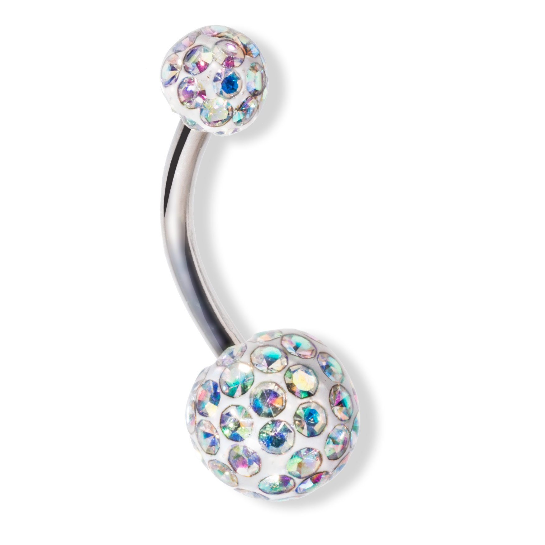 Paletti Bauchnabelpiercing PALL-1113, Epoxy Kristallsteine