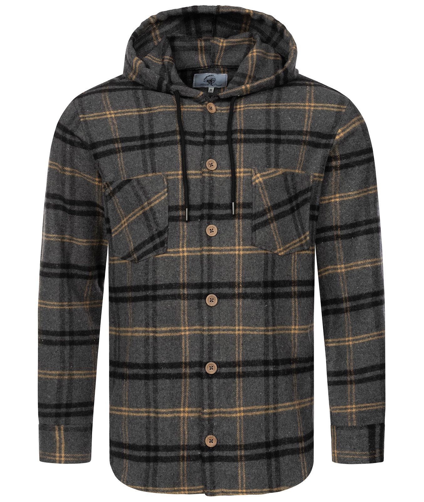 Rock Creek Flanellhemd Herren Hemd Flanellhemd mit Kapuze H-334 günstig online kaufen