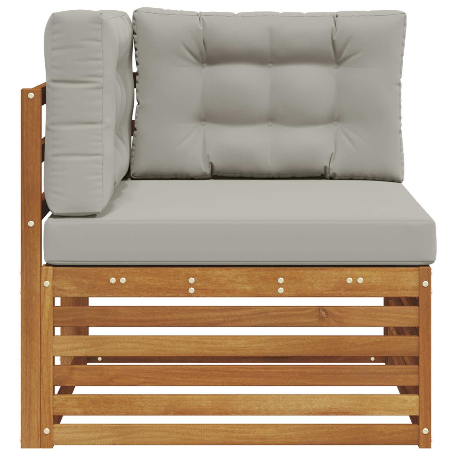 vidaXL Sofaelement Outdoor Ecksofa Massivholz Natur