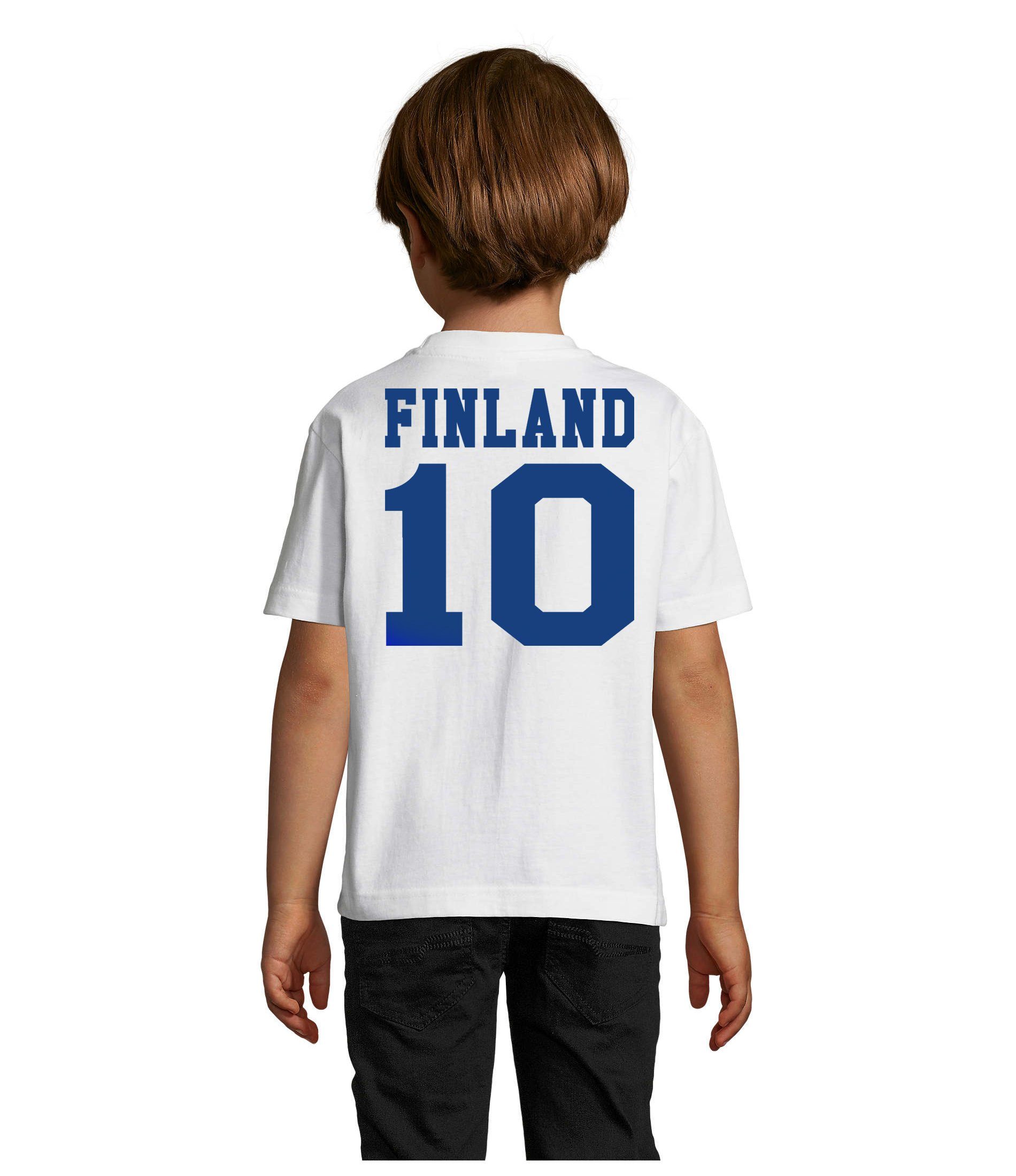 Blondie & Brownie T-Shirt Kinder Damen Finnland Skandinavien Sport Trikot Fußball Meister EM
