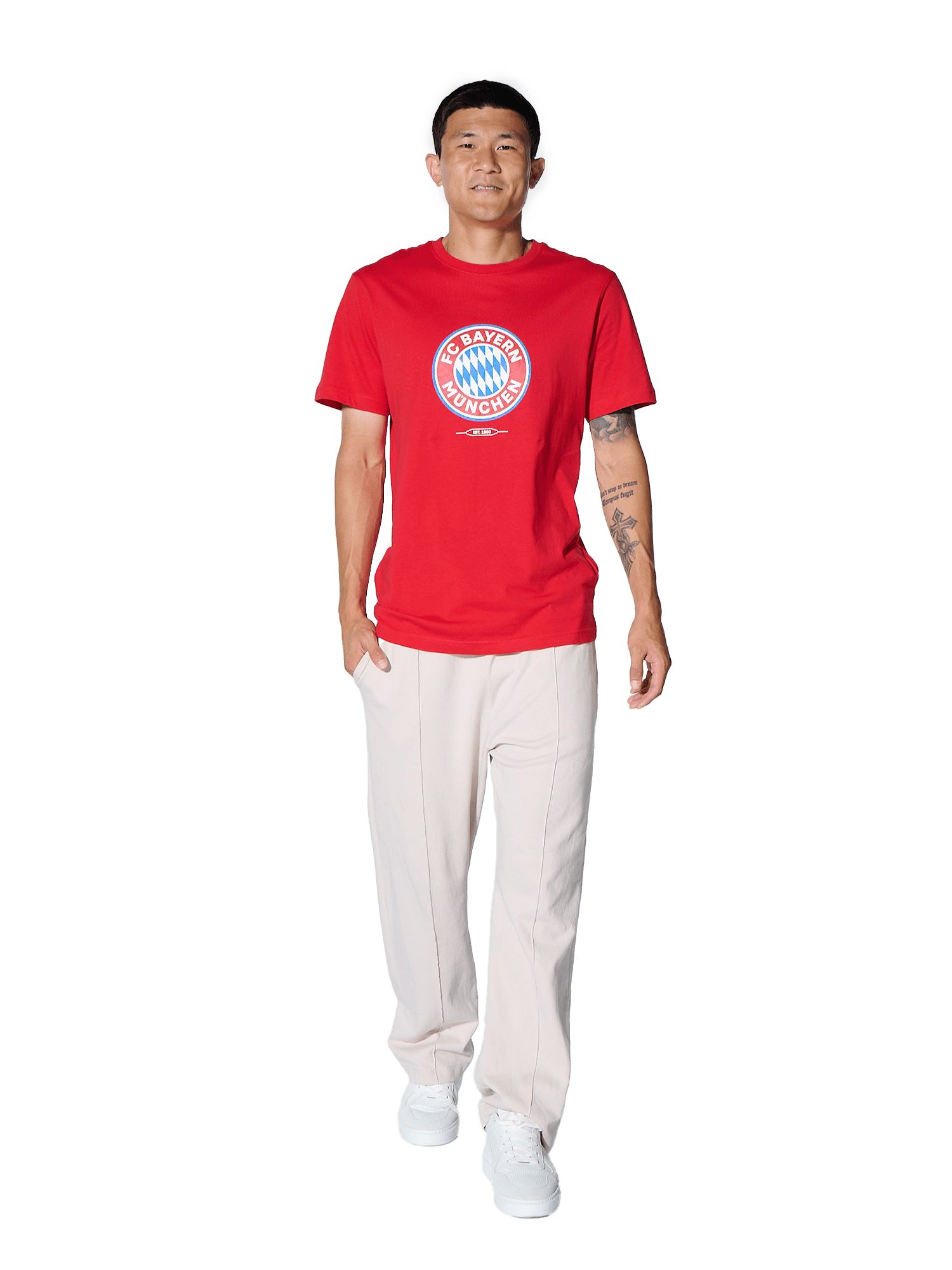 FC Bayern München T-Shirt FC Bayern München I T-Shirt Essential I Herren I Rot