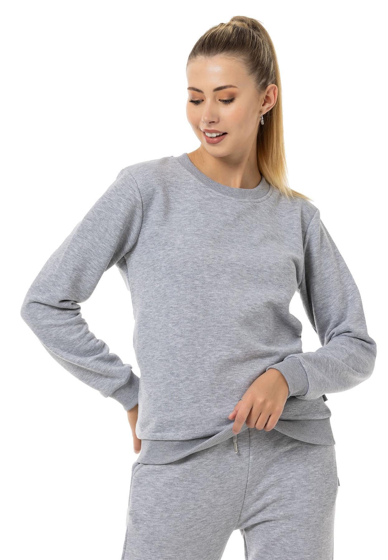 RedBridge Sweatshirt mit Rundhals – weiche Sweatware, Rippbündchen