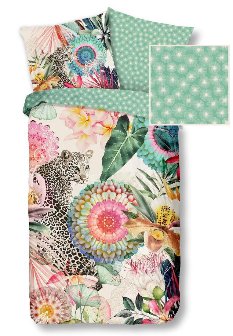 hip Bettwäsche VERDA 7157 Wende Bettwäsche reine Baumwolle Mandalas Gepard Blumen, Satin, 2 teilig