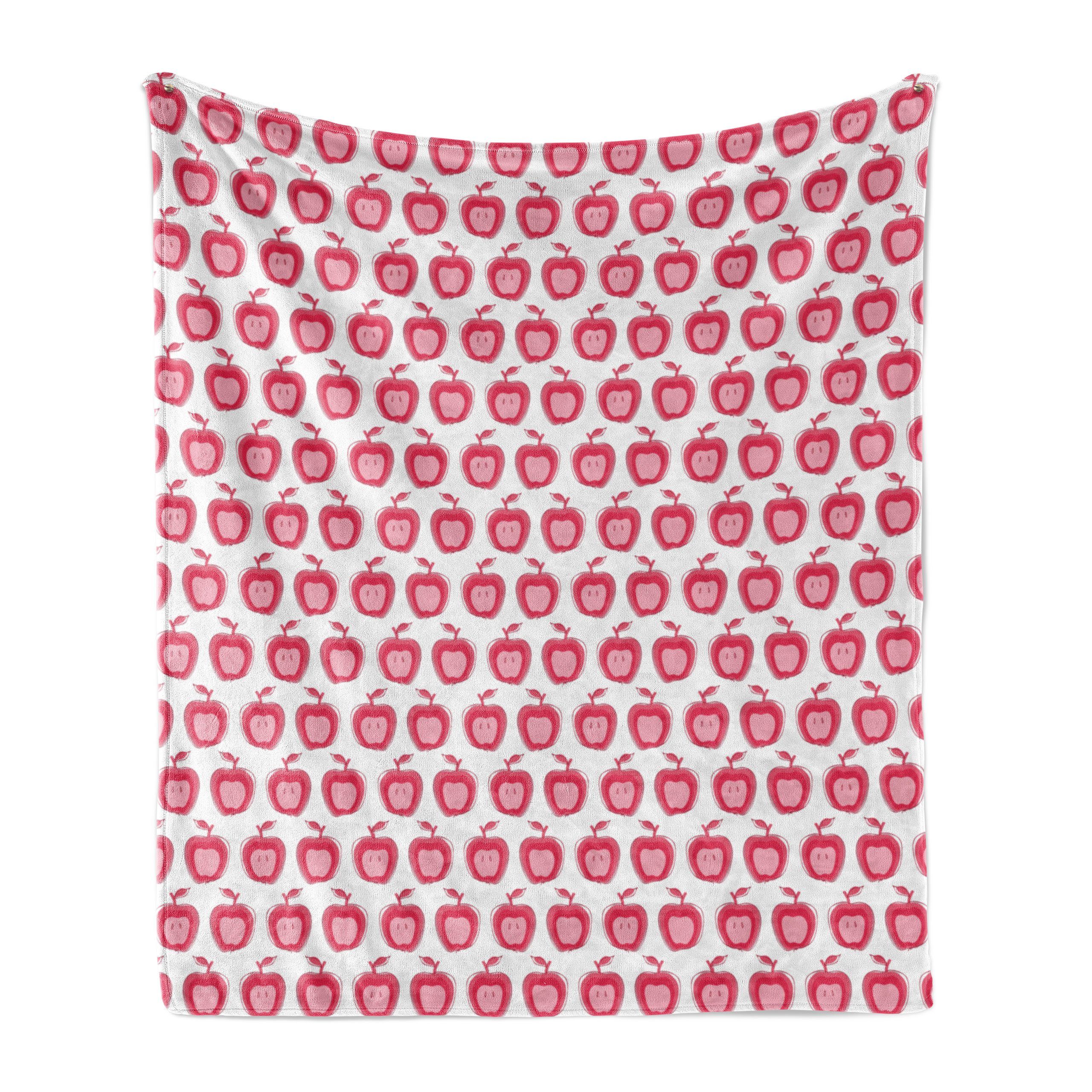 rosa Abakuhaus, Gemütlicher für Außenbereich, Wohndecke Doodle den Innen- Apfel Mädchen-Muster Plüsch und