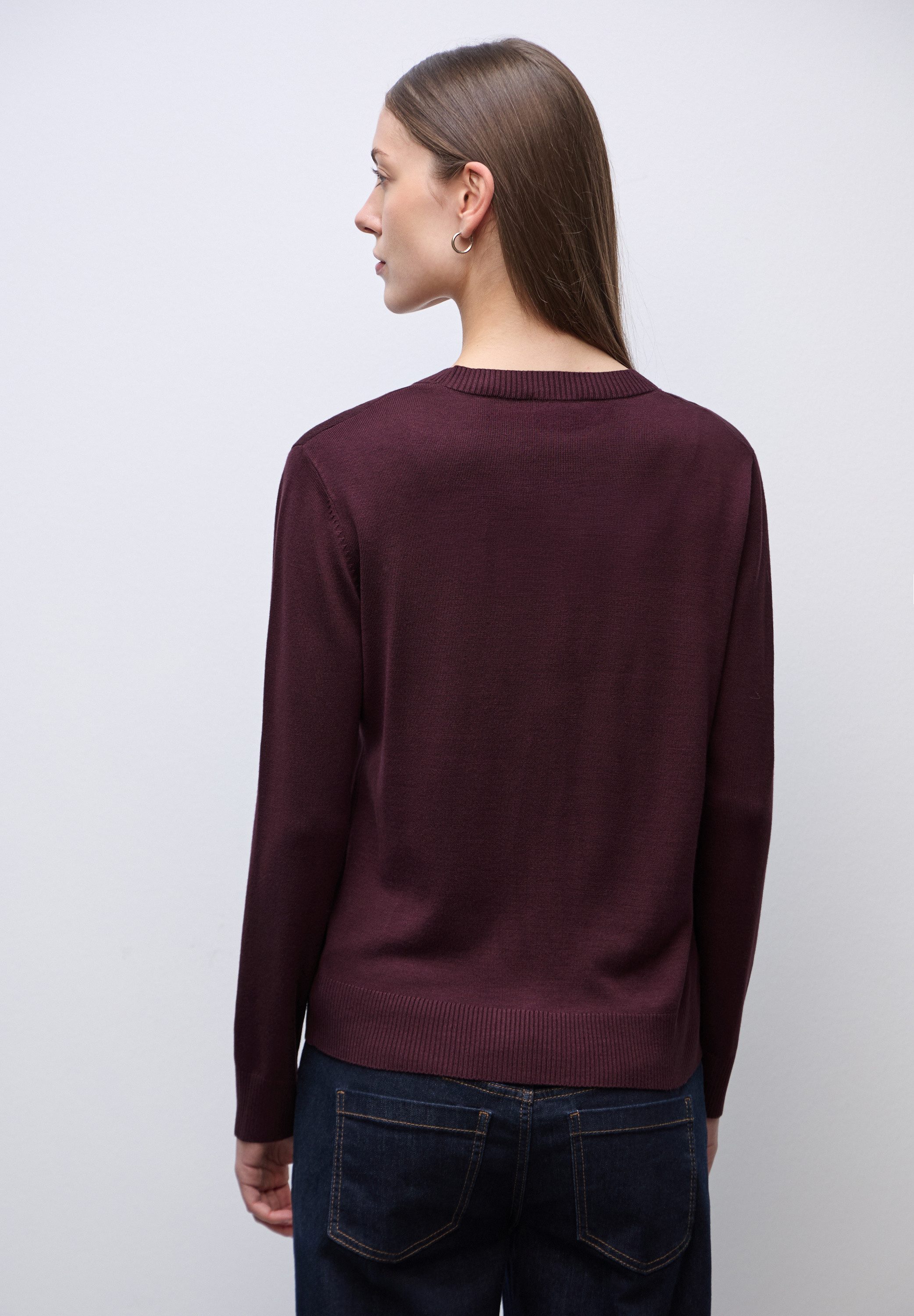 STREET ONE Strickjacke mit Rippstrickdetails günstig online kaufen