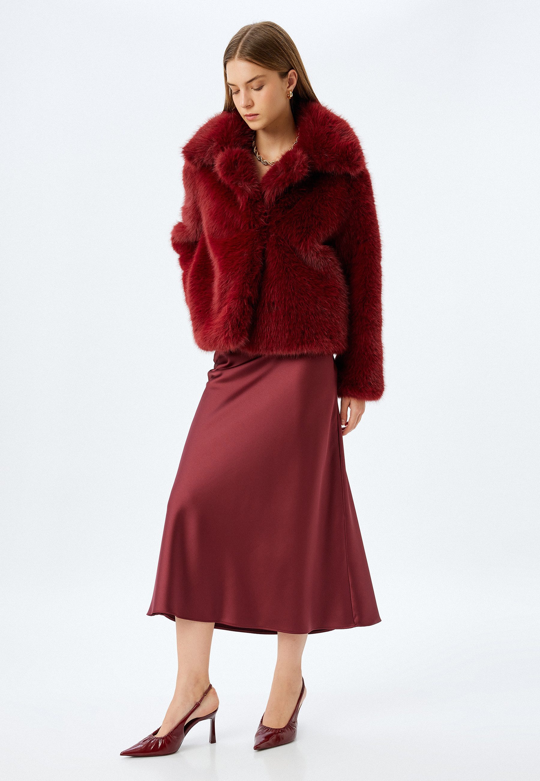 Koton A-Linien-Rock Midi Länge A Form A-Linien-Rock günstig online kaufen