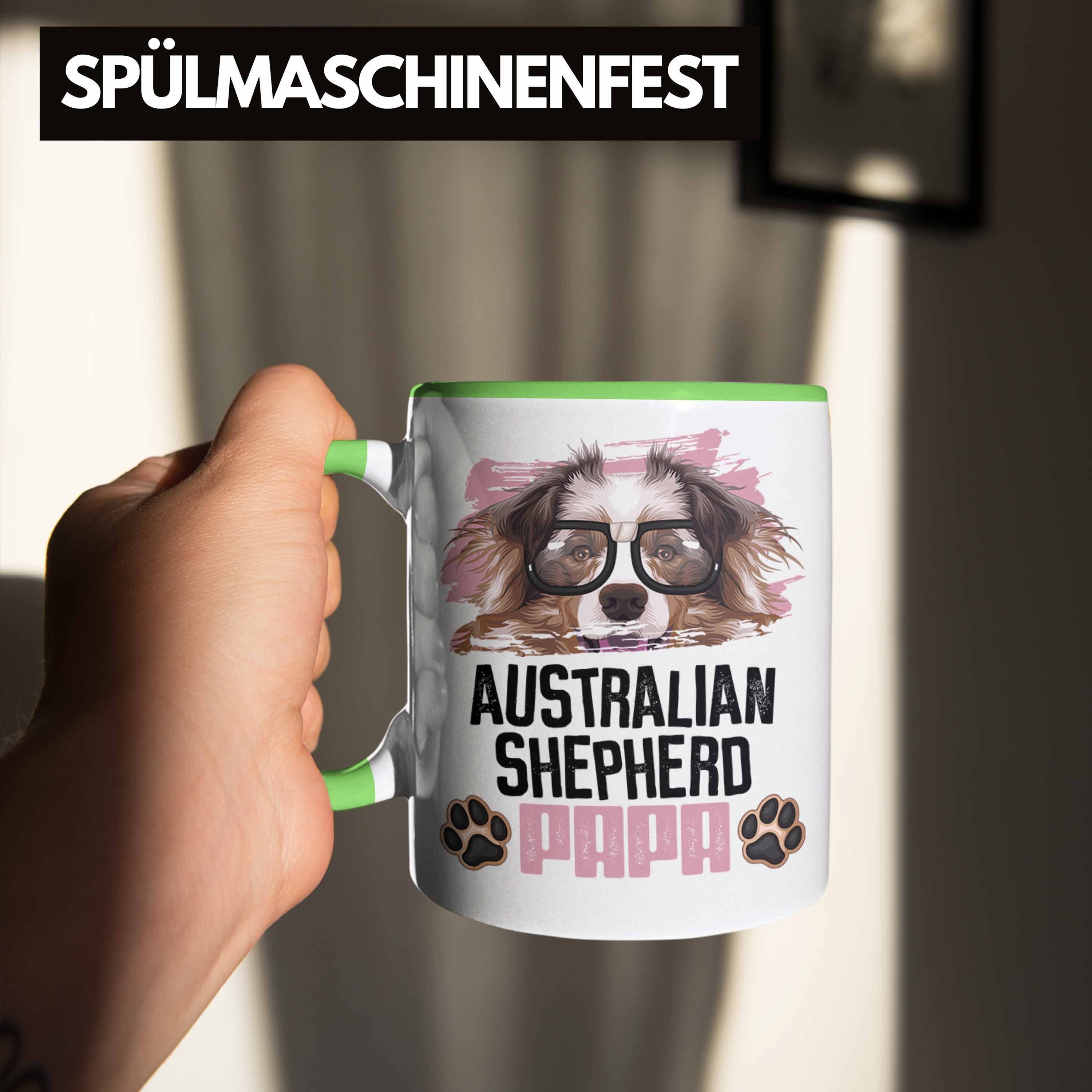 Australian Trendation Grün Lustiger Shepherd Papa Spruch Geschenk Besitzer Tasse Tasse Gesch