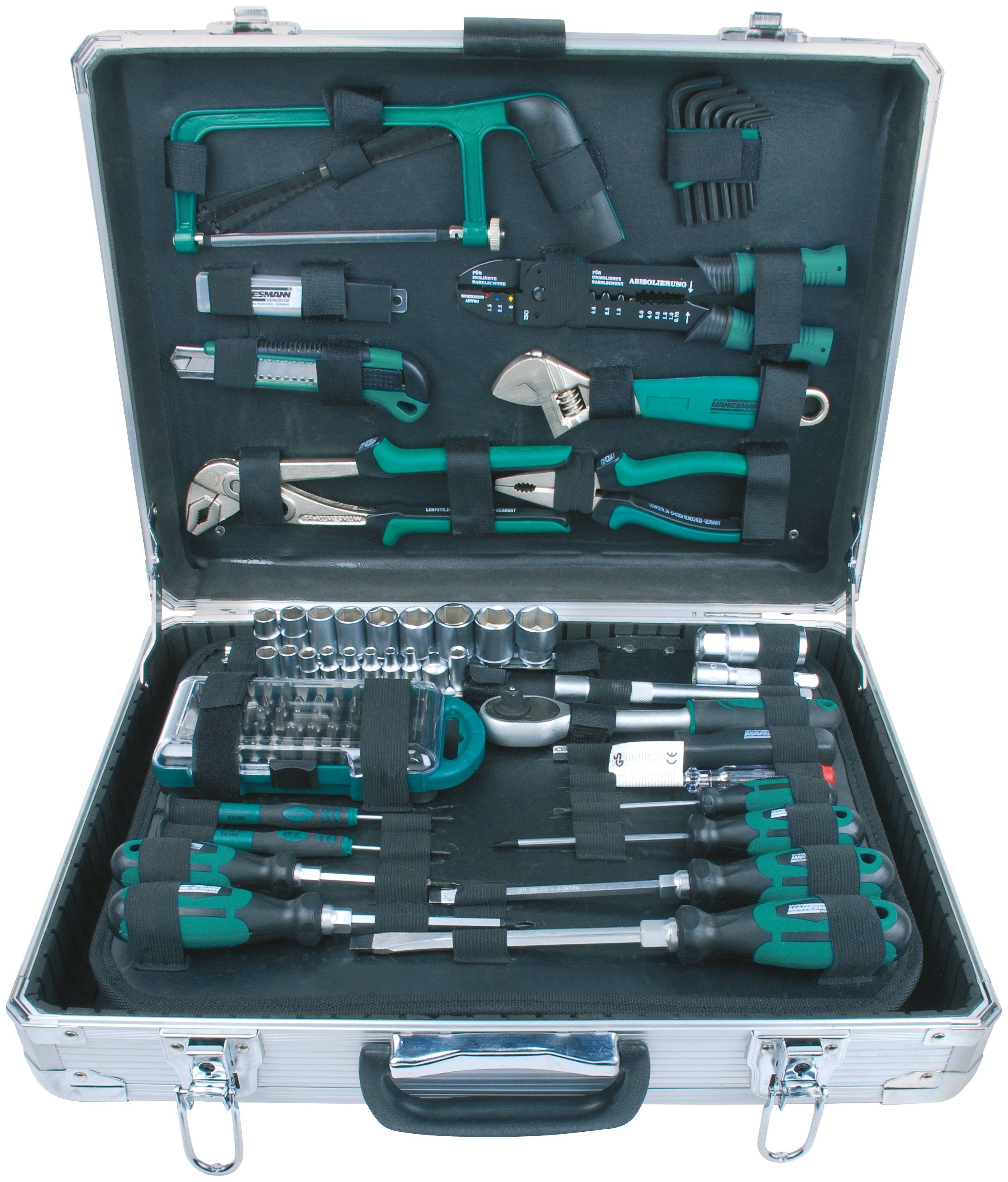 Brüder Mannesmann Werkzeuge Werkzeugset »Alu-Werkzeugkoffer«, (Set, 124-St)  online kaufen | OTTO