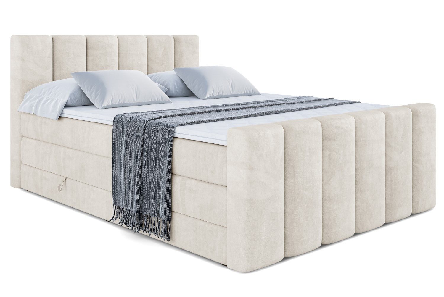 ALTDECOR Boxspringbett BOXI1-Z KING (Multipocket-Matratze H4, günstig online kaufen